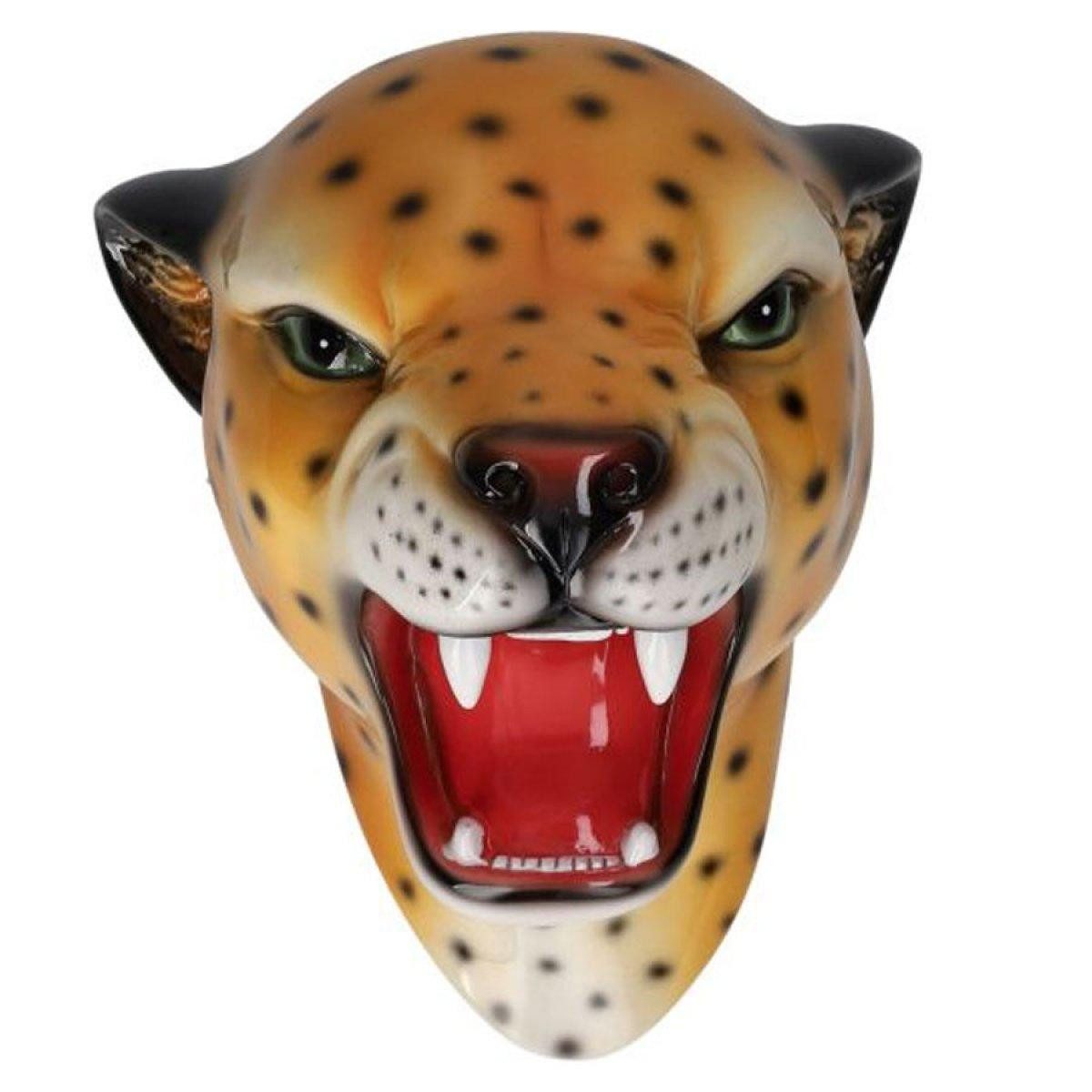 Giftcompany Wanddekoobjekt Wildheads Wanddekoration Leopard Orange