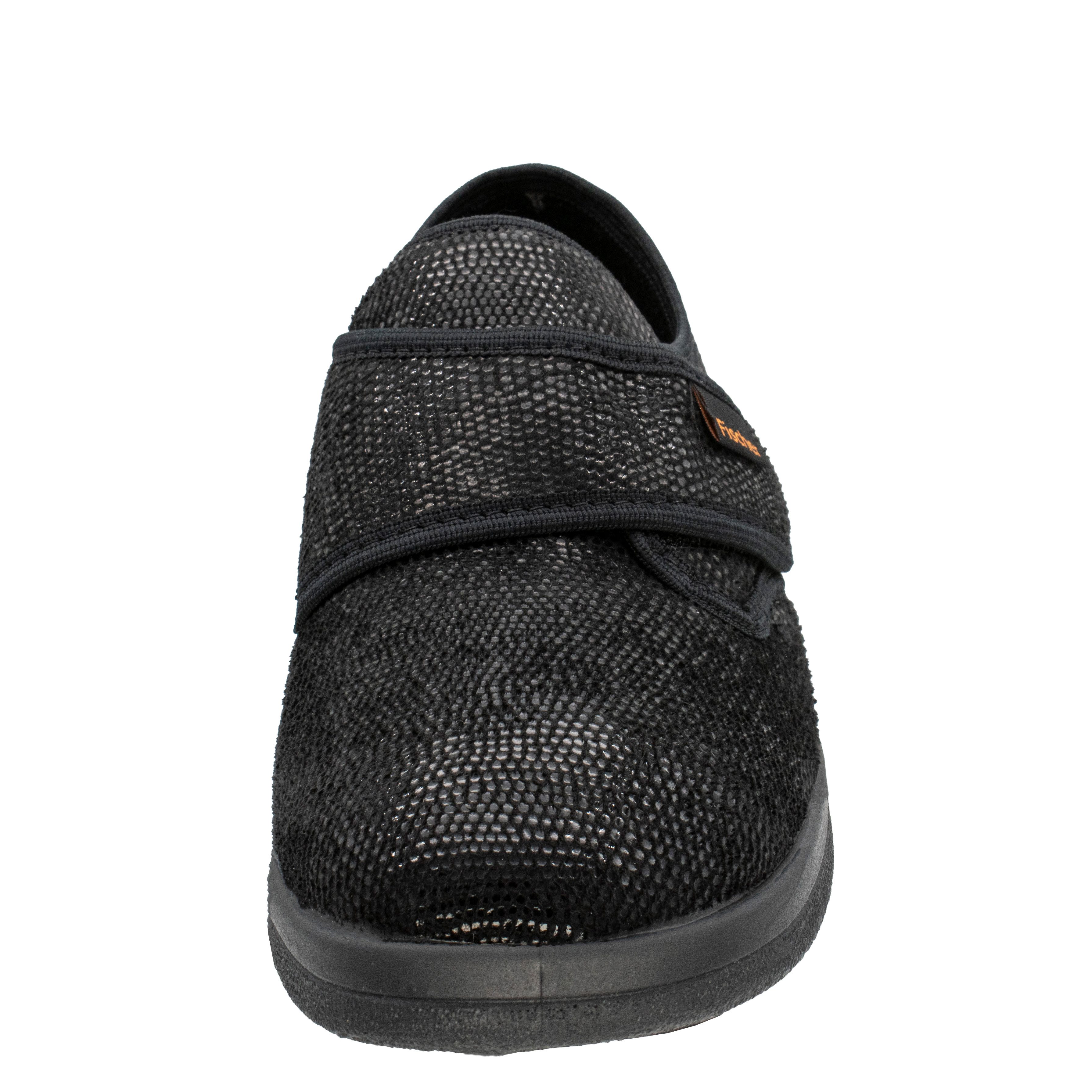 Fischer-Markenschuh Ortho Klettschuh mit Klettverschluss, Weite K, Frotteefutter, Reptilstretch – Bild 4 von 5