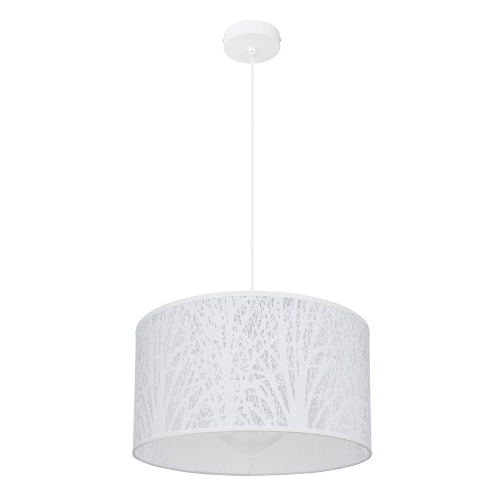 GLOBO LIGHTING LED-Hängeleuchte, Leuchtmittel inklusive, Warmweiß, Hänge Lampe Wohn Zimmer Baum Dekor Muster Pendel Decken Leuchte im