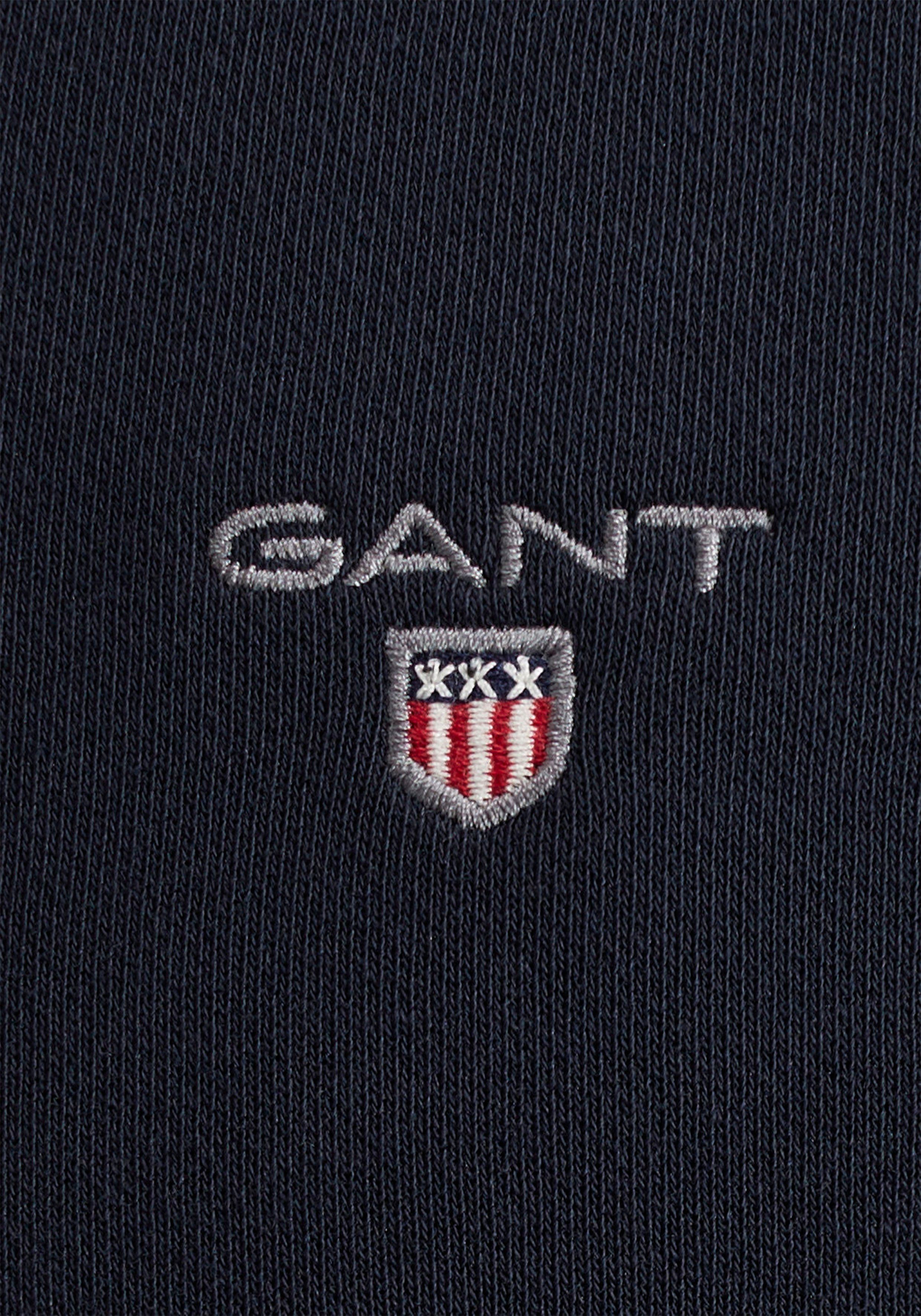 Sweatjacke CARDIGAN ORIGINAL ZIP FULL evening Gant blue