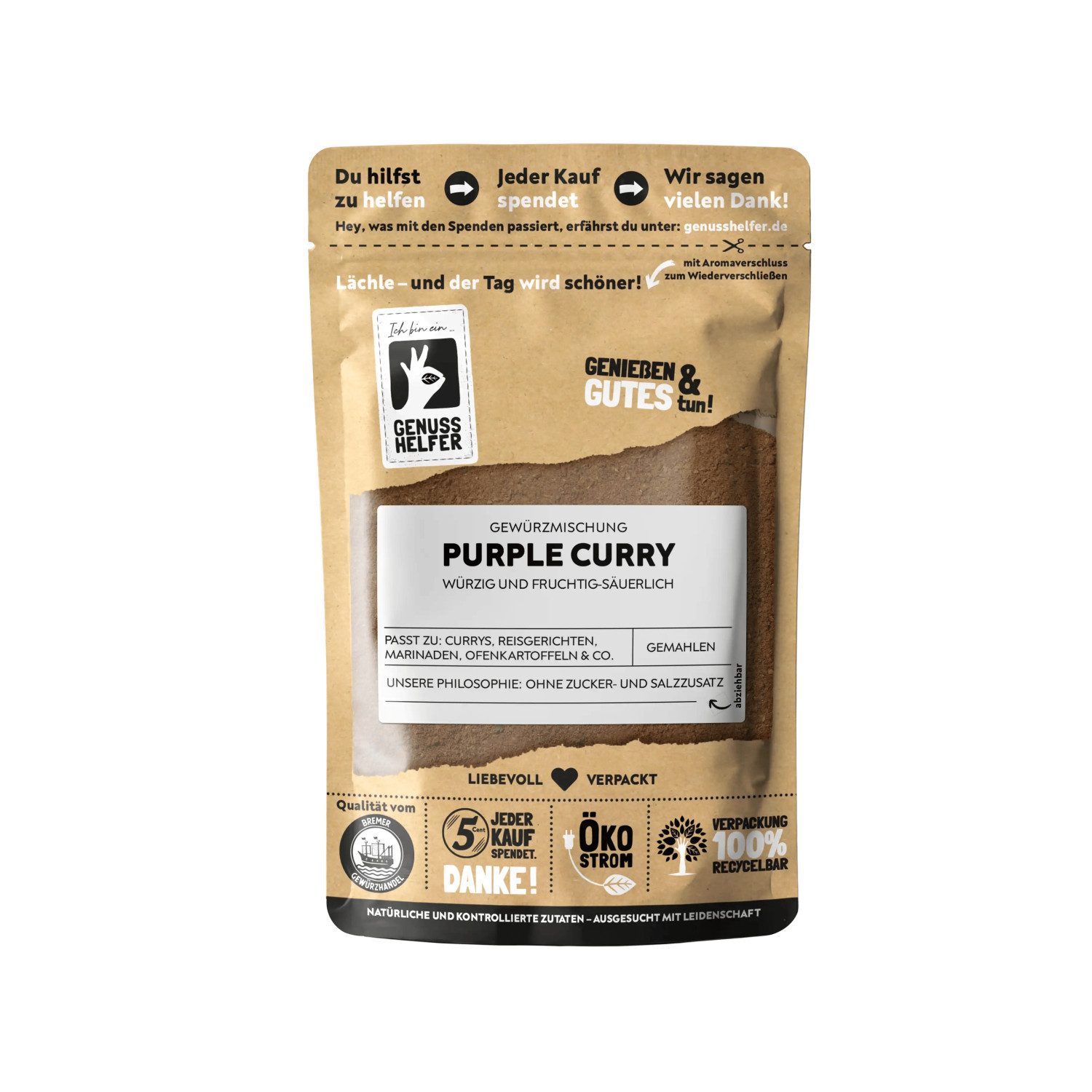 Bremer Gewürzhandel Gewürz Purple Curry, gemahlen, 80 g