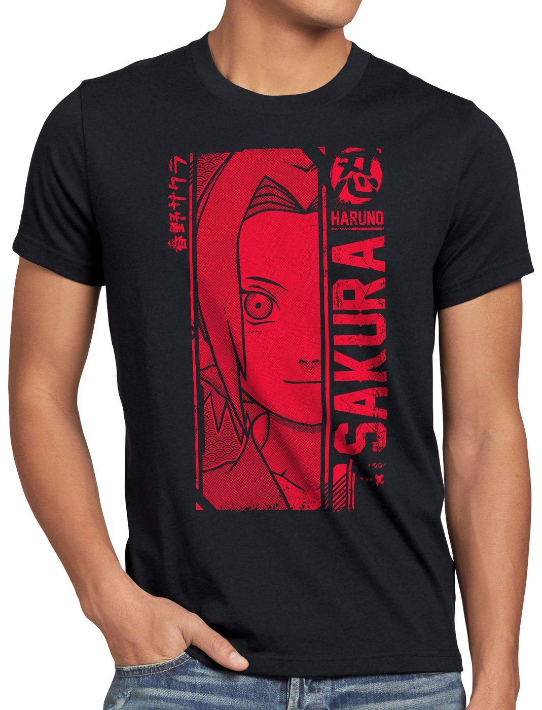 anime Print-Shirt kakshi style3 cosplay Haruno ninja T-Shirt Sakura manga hatake Herren