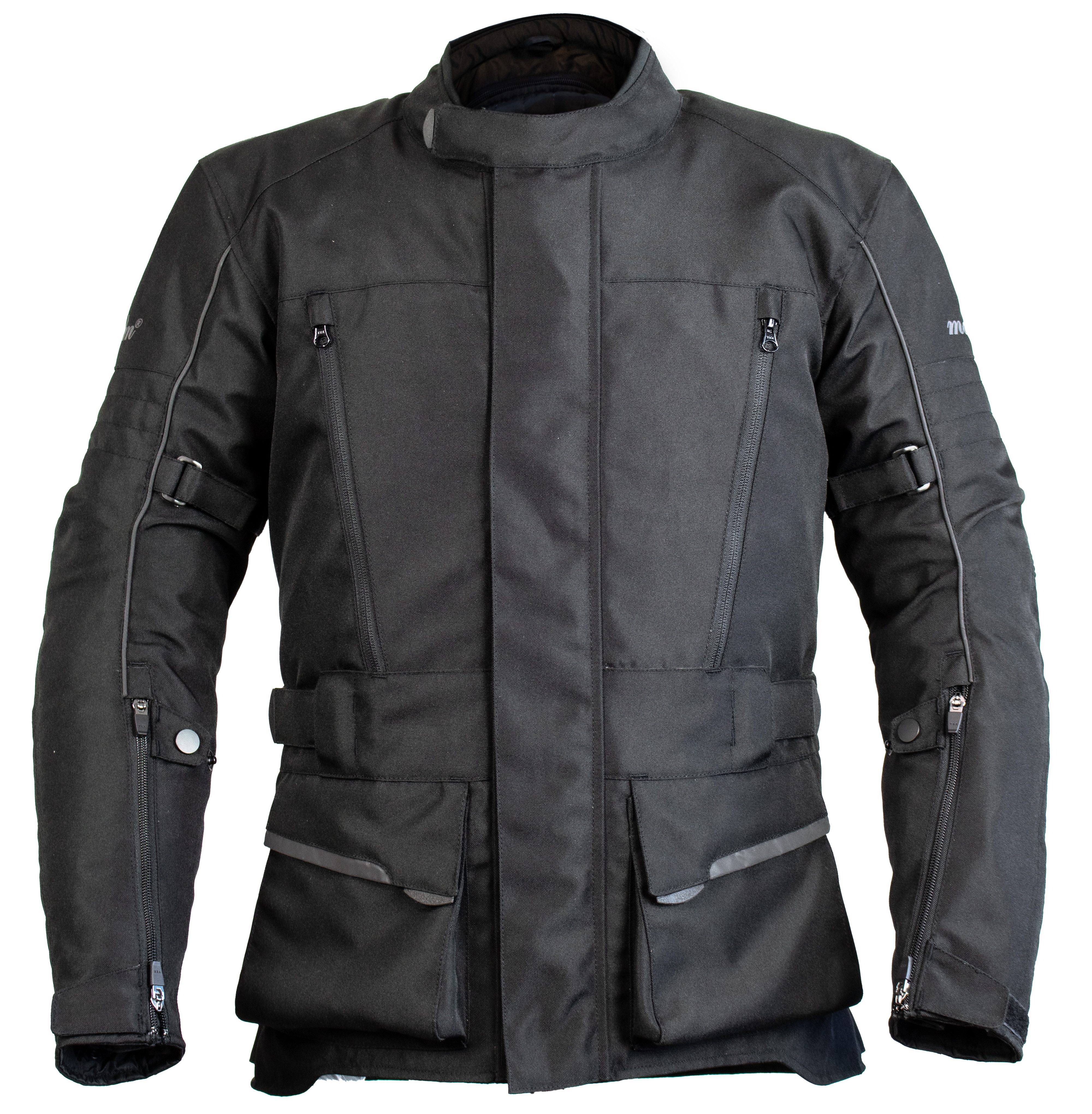 MDM Motorradjacke Touren Motorradjacke wasserdicht mit Thermofutter und Belüftung (1 Motorradjacke inklusive Protektoren) Wasserdichte Motorradjacke mit Thermofutter und Protektoren