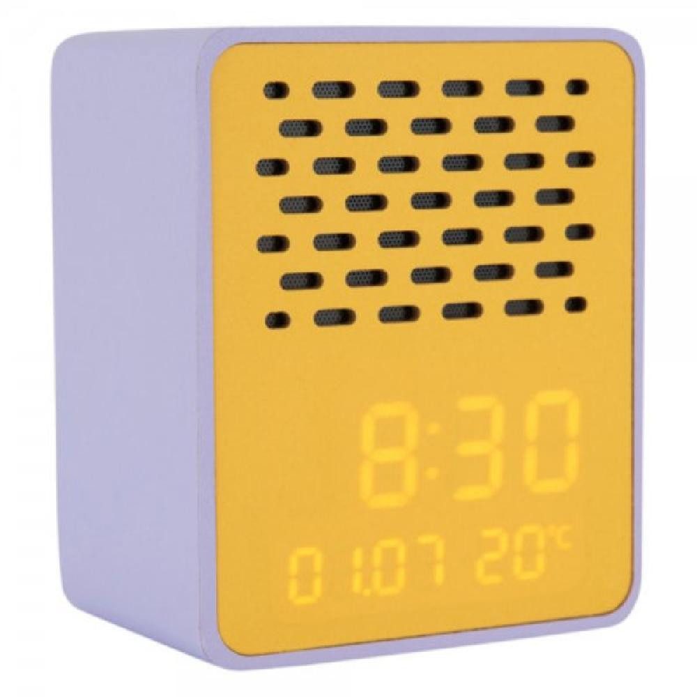 Karlsson Uhr Wecker Alarm Clock Funky Vibes mit Bluetooth Lautsprecher Lila günstig online kaufen