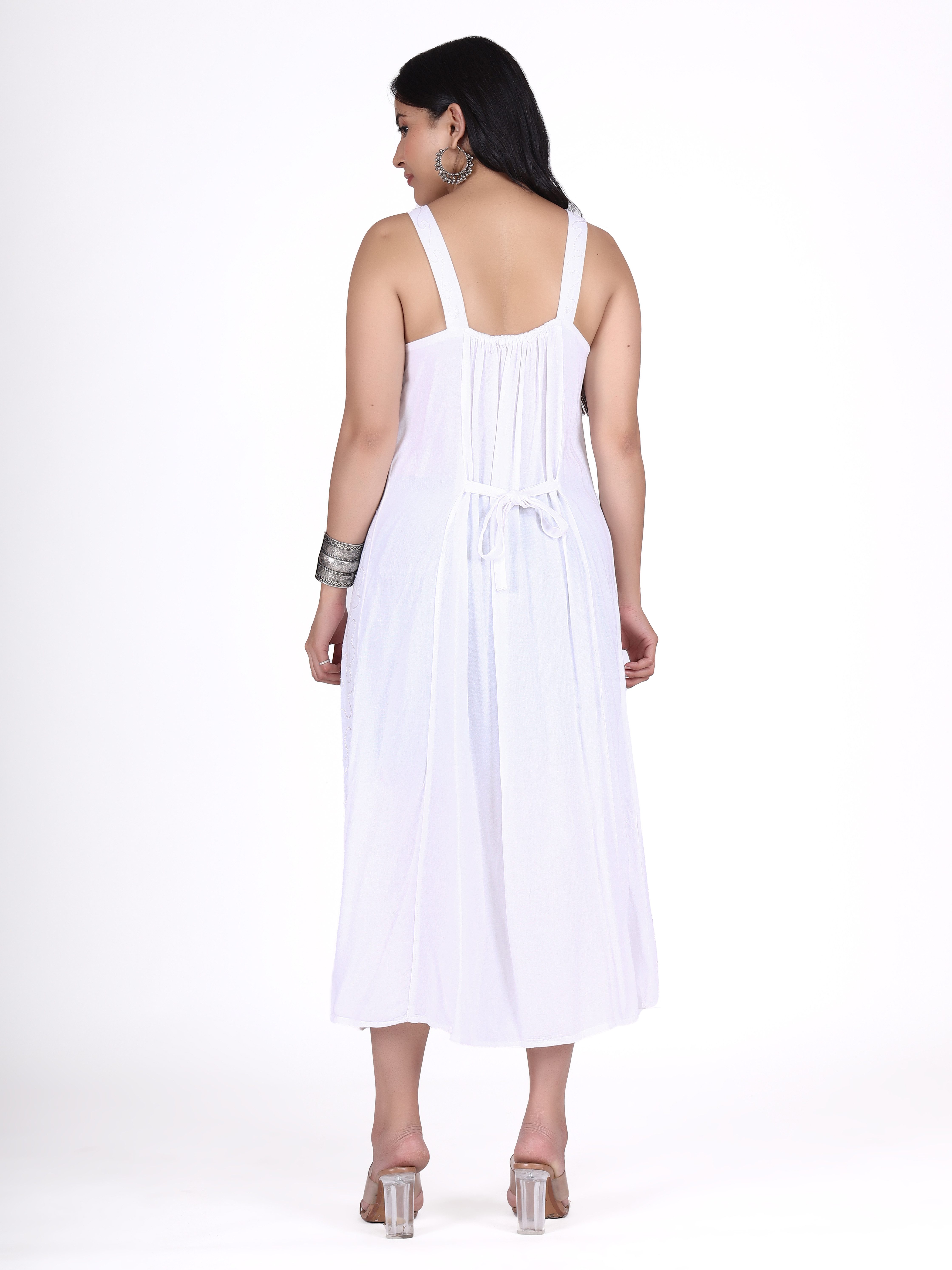 Guru-Shop Midikleid Besticktes Boho Sommerkleid, indisches günstig online kaufen