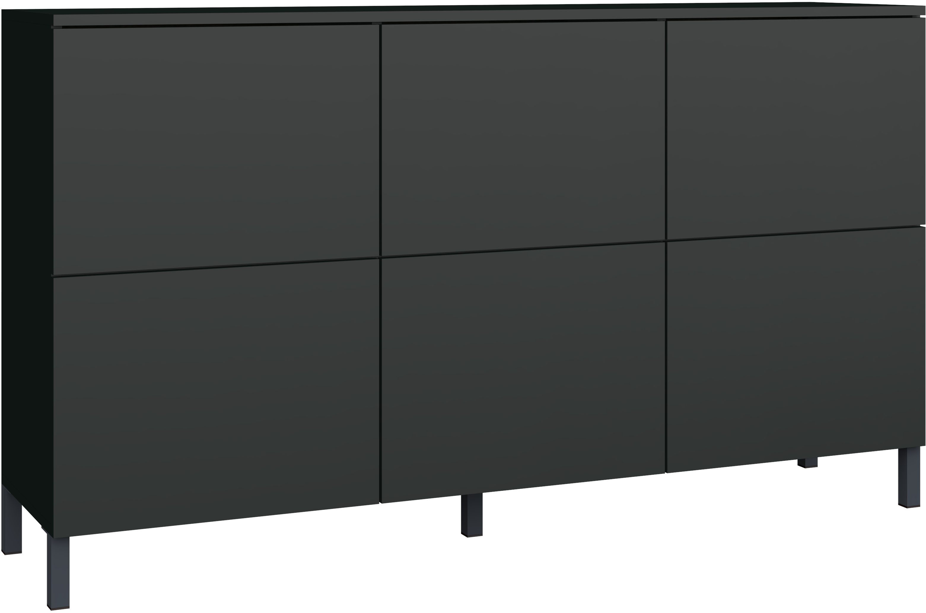 borchardt Möbel Kommode Haama, Sideboard mit Metallfüßen, Push-to-open-Technik, Breite 139 cm, Breite 139 cm