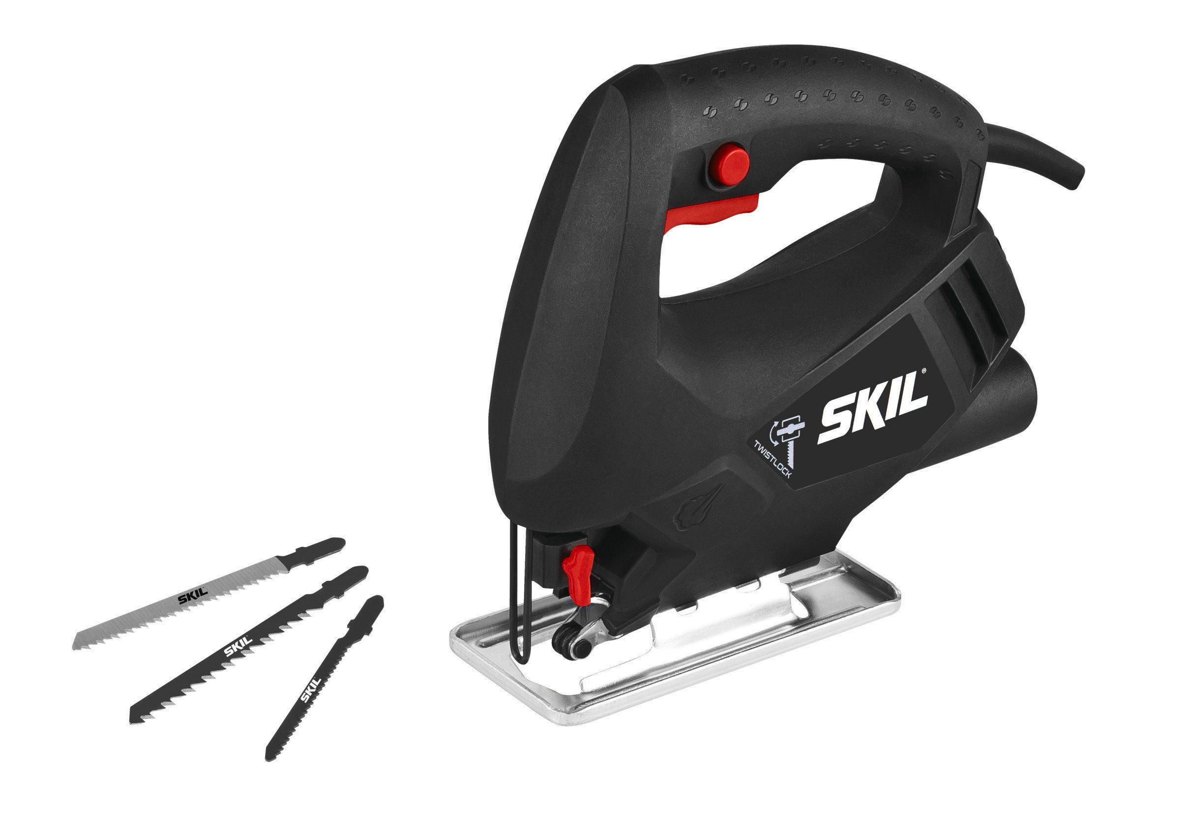 SKIL Stichsäge SKIL 4190 AA Stichsäge 400 W Schnitttiefe 65 mm, 3 Sägeblättern für