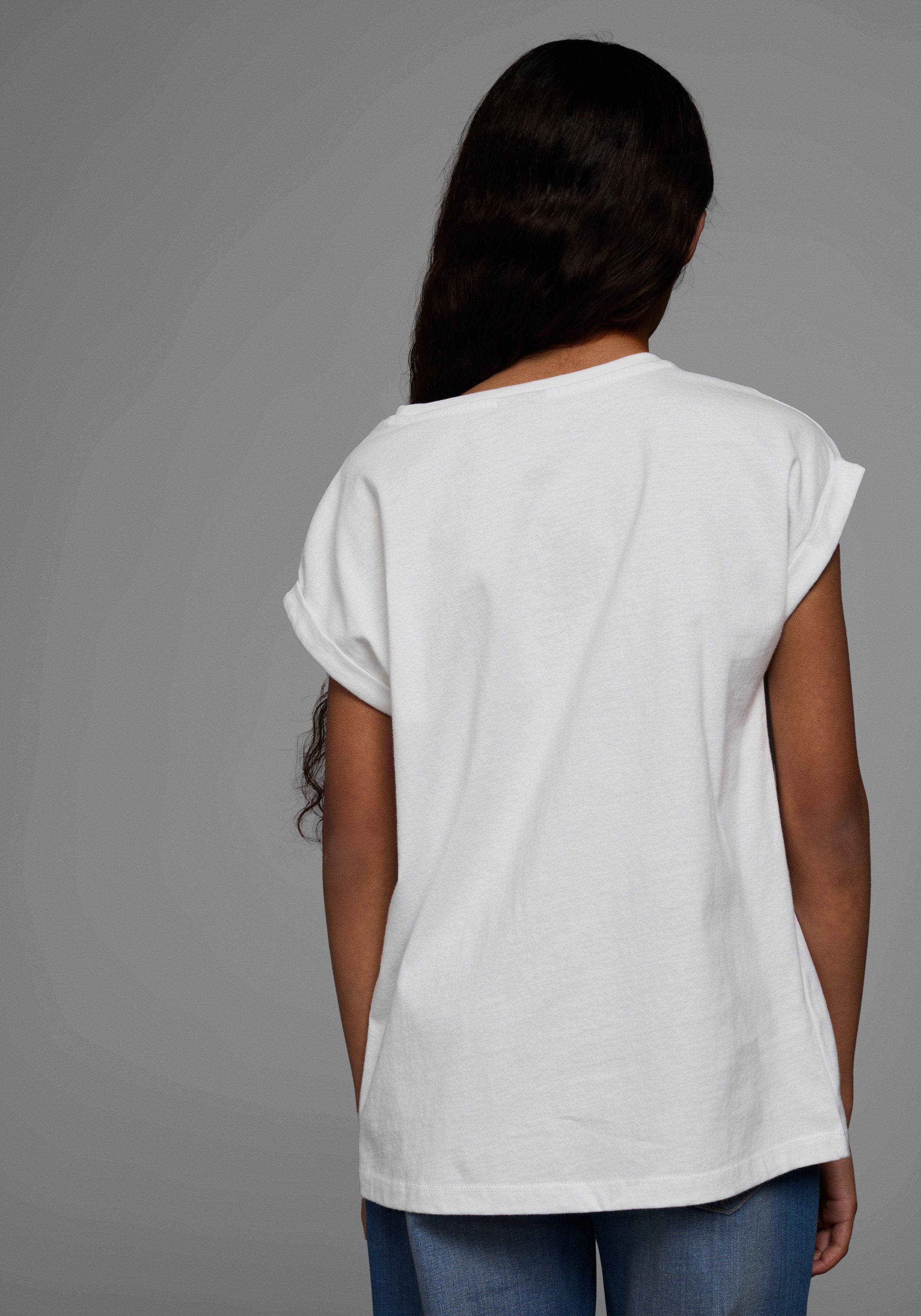 KIDSWORLD T-Shirt Mit Print: HOPE Kurzarm, bequeme Passform, mit Print, Rundhalsausschnitt