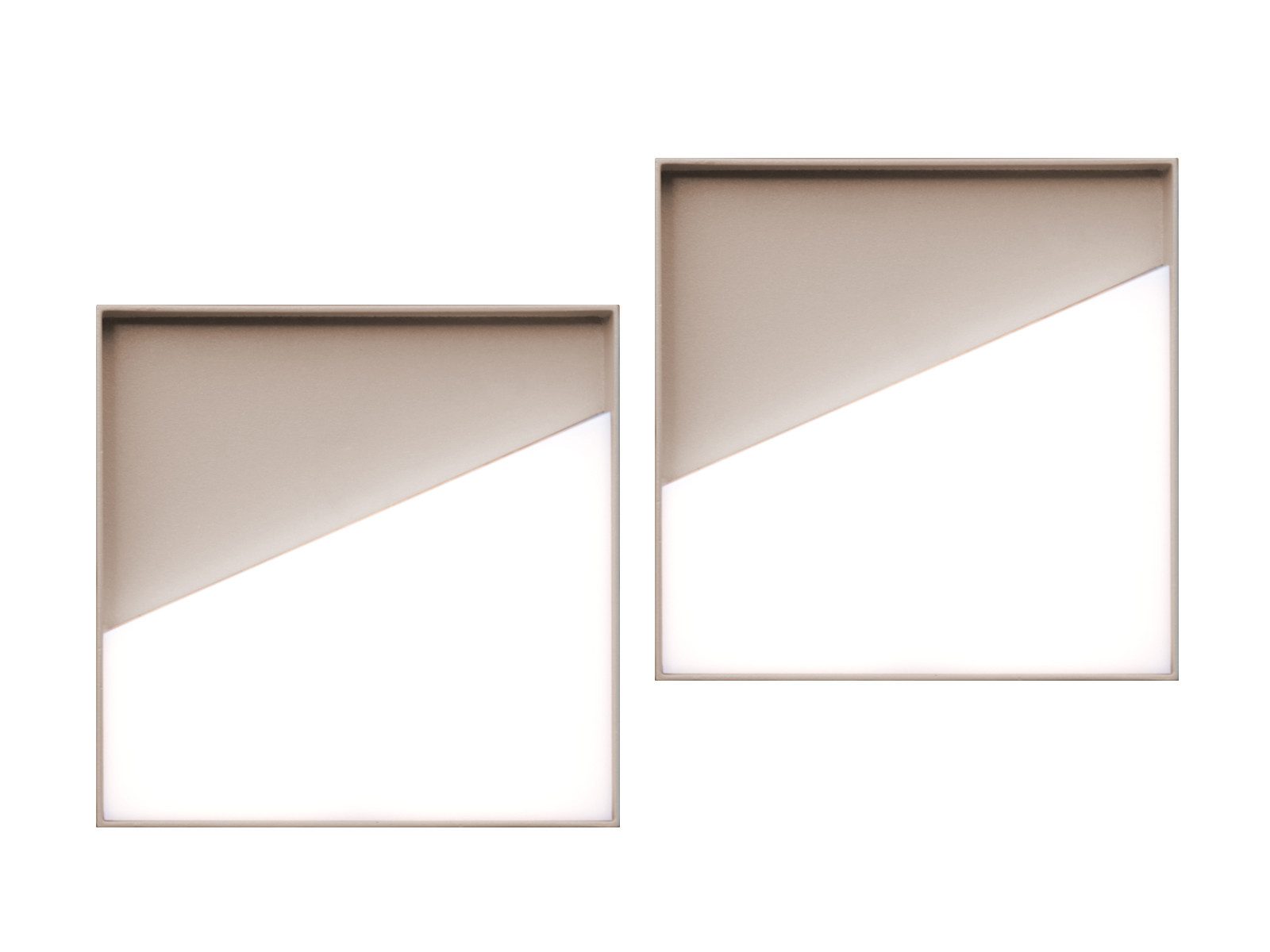 ECO-LIGHT LED Wandleuchte, Dimmfunktion, LED fest integriert, Warmweiß, SET kabel-lose Akku Lampe für innen & außen ohne Strom-anschluss, 15cm