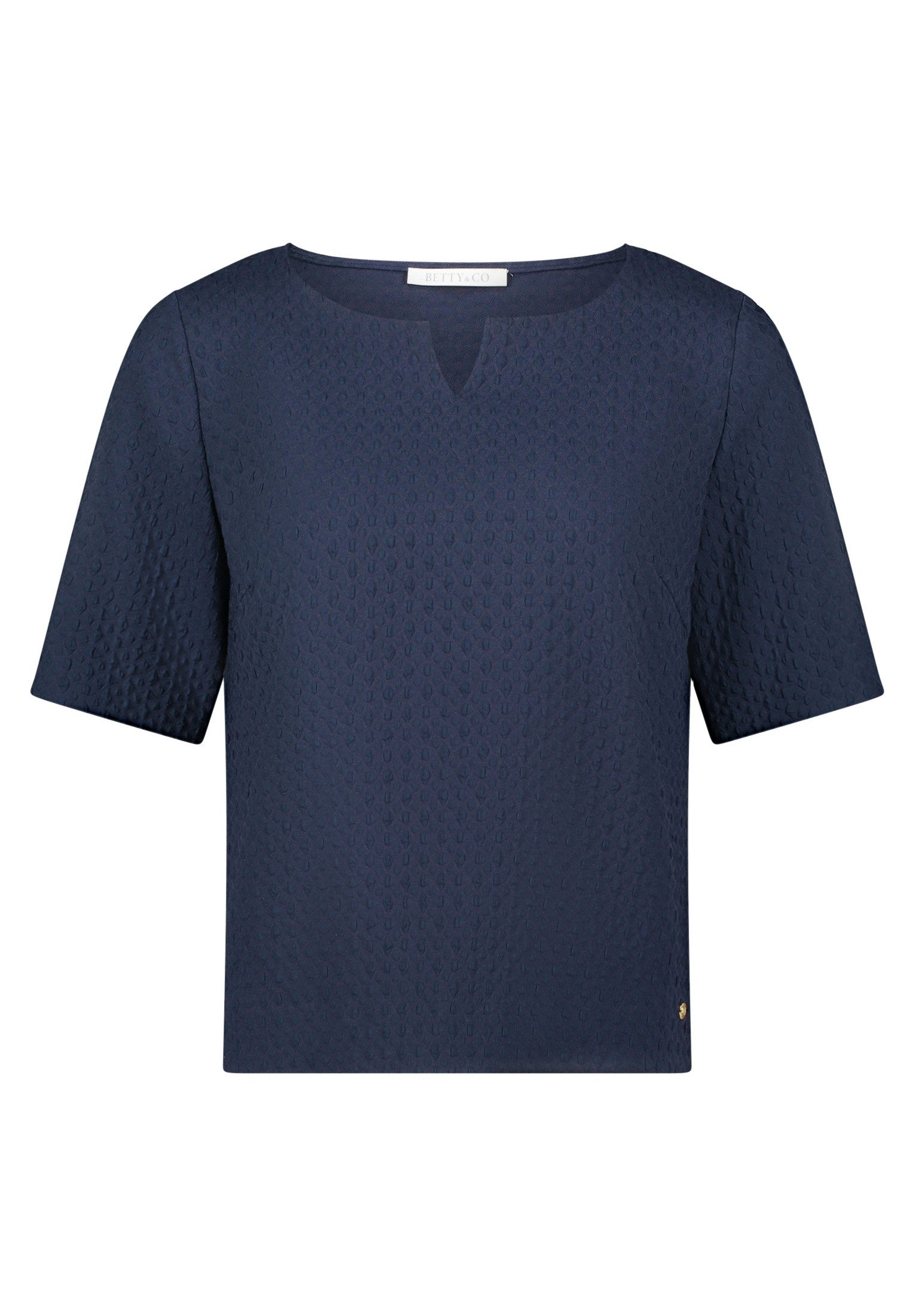 Betty&Co Kurzarmbluse Bluse Kurz 1/2 Arm