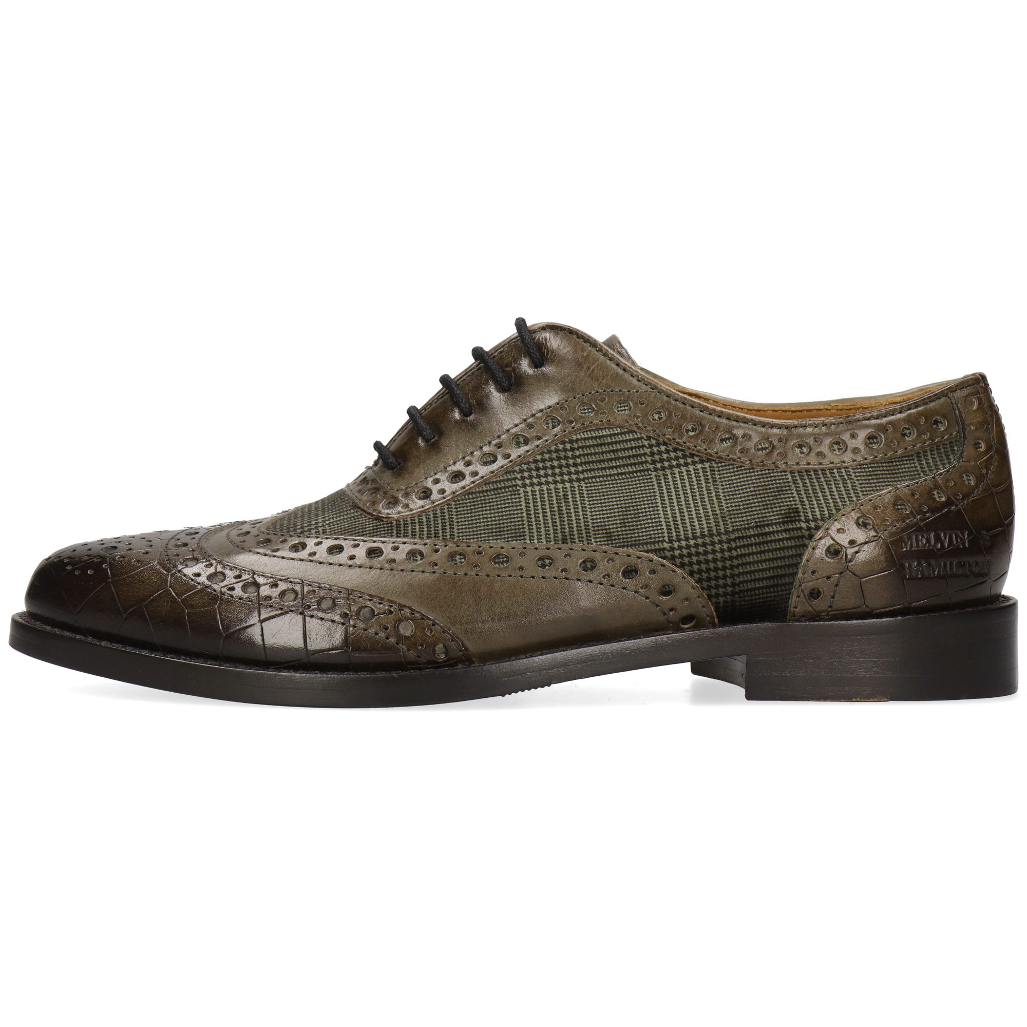 Melvin & Hamilton Selina 56 Leder-Oxford Schuhe für Damen Schnürschuh Flache Absätze, Echtes Leder, Vegetabile Gerbung