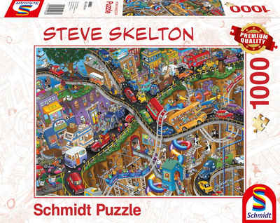 Schmidt Spiele Puzzle 1000 Teile Schmidt Spiele Puzzle Steve Skelton Alles in Bewegung 59966, 1000 Puzzleteile