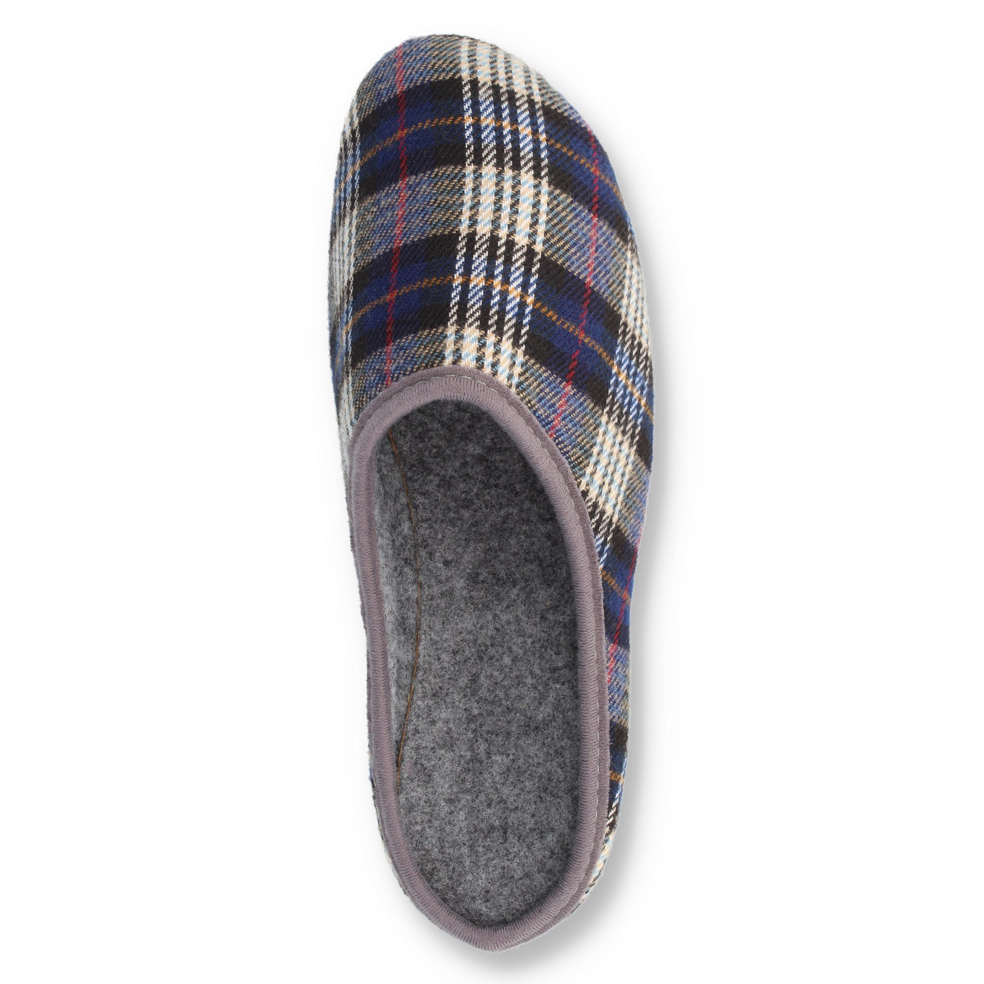 filsko Abisko kariert Damen Herren Hausschuh Filzpantoffeln, Leichtgewicht, Gästehausschuhe, Slip-On, Gummisohle