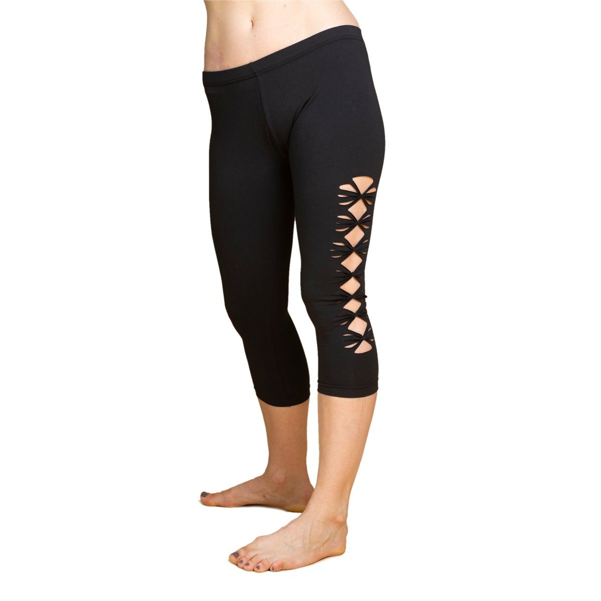 PANASIAM 3/4-Leggings Goa 3/4 Leggings ‘Wati‘ mit raffiniertem Cut out aus günstig online kaufen