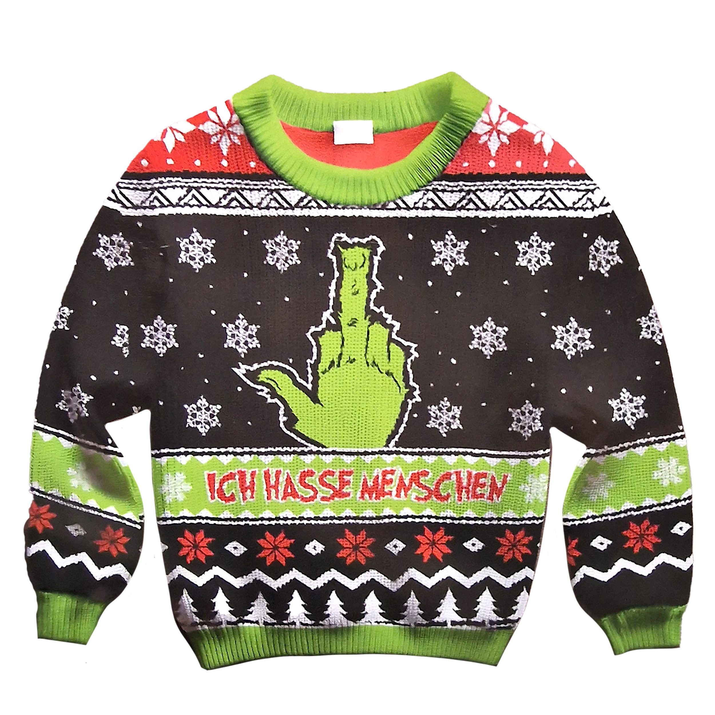 TOPCENT Weihnachtspullover Der Muffel – Weihnachtspullover Herren „Ich hass günstig online kaufen