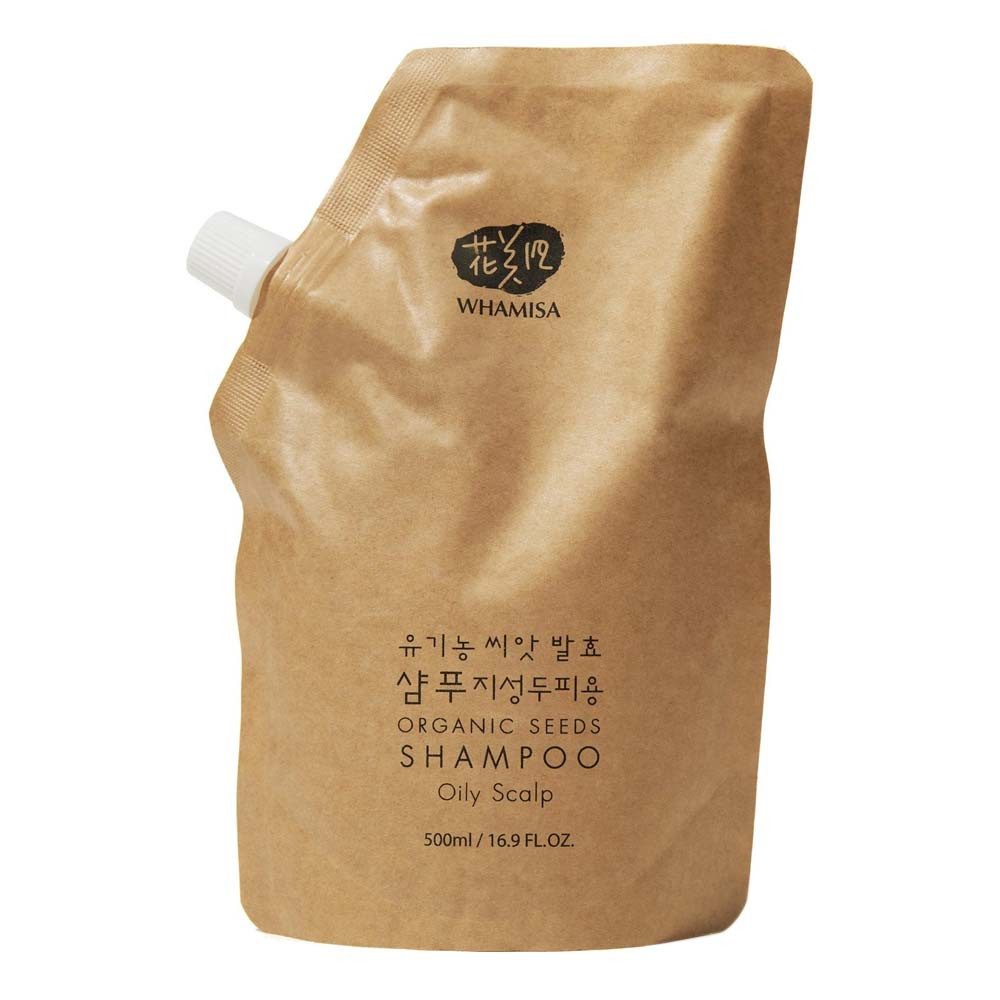 Whamisa Haarshampoo Organic Seeds - Shampoo Oily Scalp Nachfüllpack 500ml
