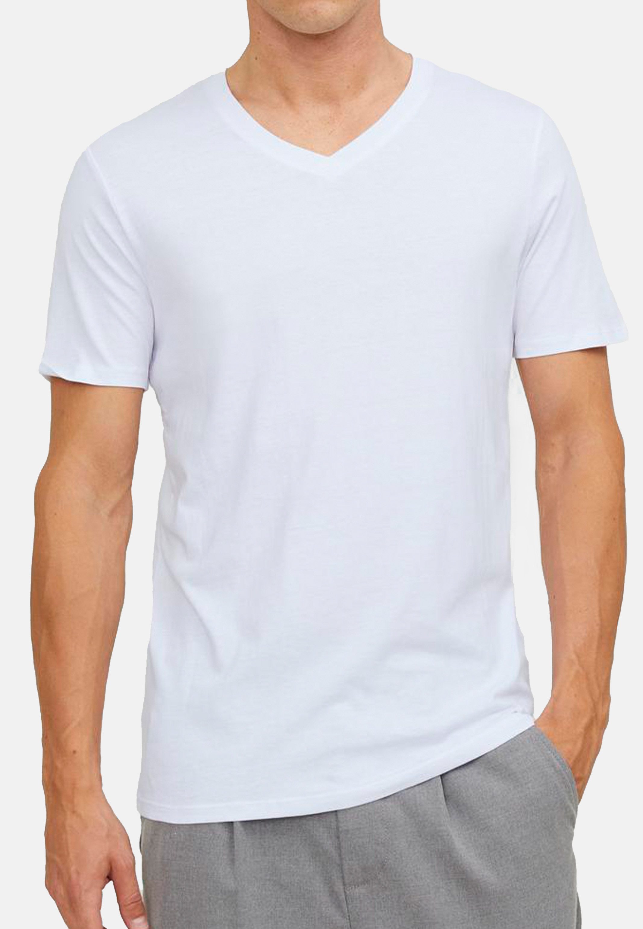 Jack & Jones Unterhemd 4er Pack Jacbasic (Spar-Set, 4-St) Unterhemd / Shirt günstig online kaufen