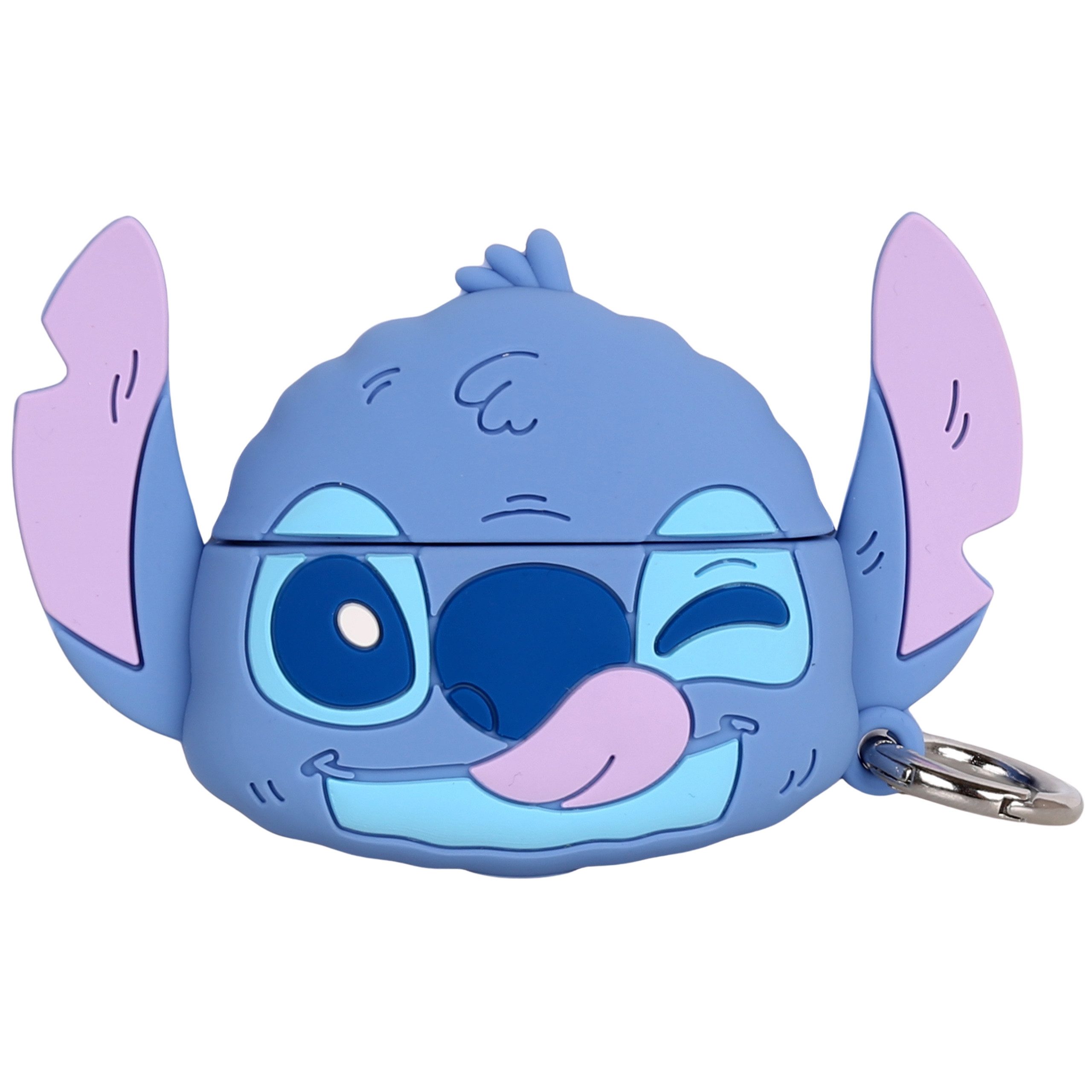 Disney Kopfhörer-Schutzhülle Disney Stitch Hülle für AirPods Pro – Silikontasche mit Karabiner