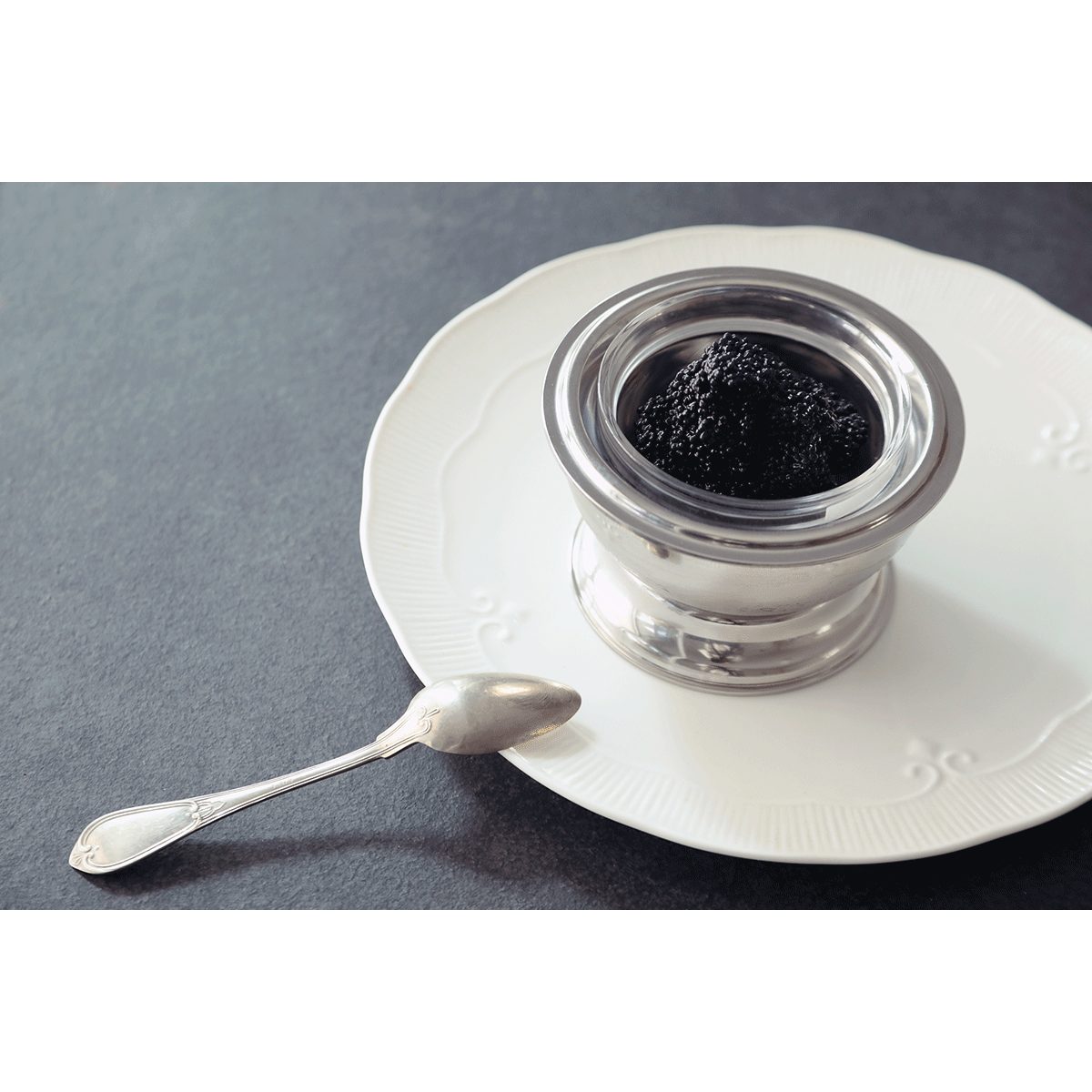Mepra Glas MEPRA Giotto Chillcup Butter and Caviar mit Standfuß, Silber