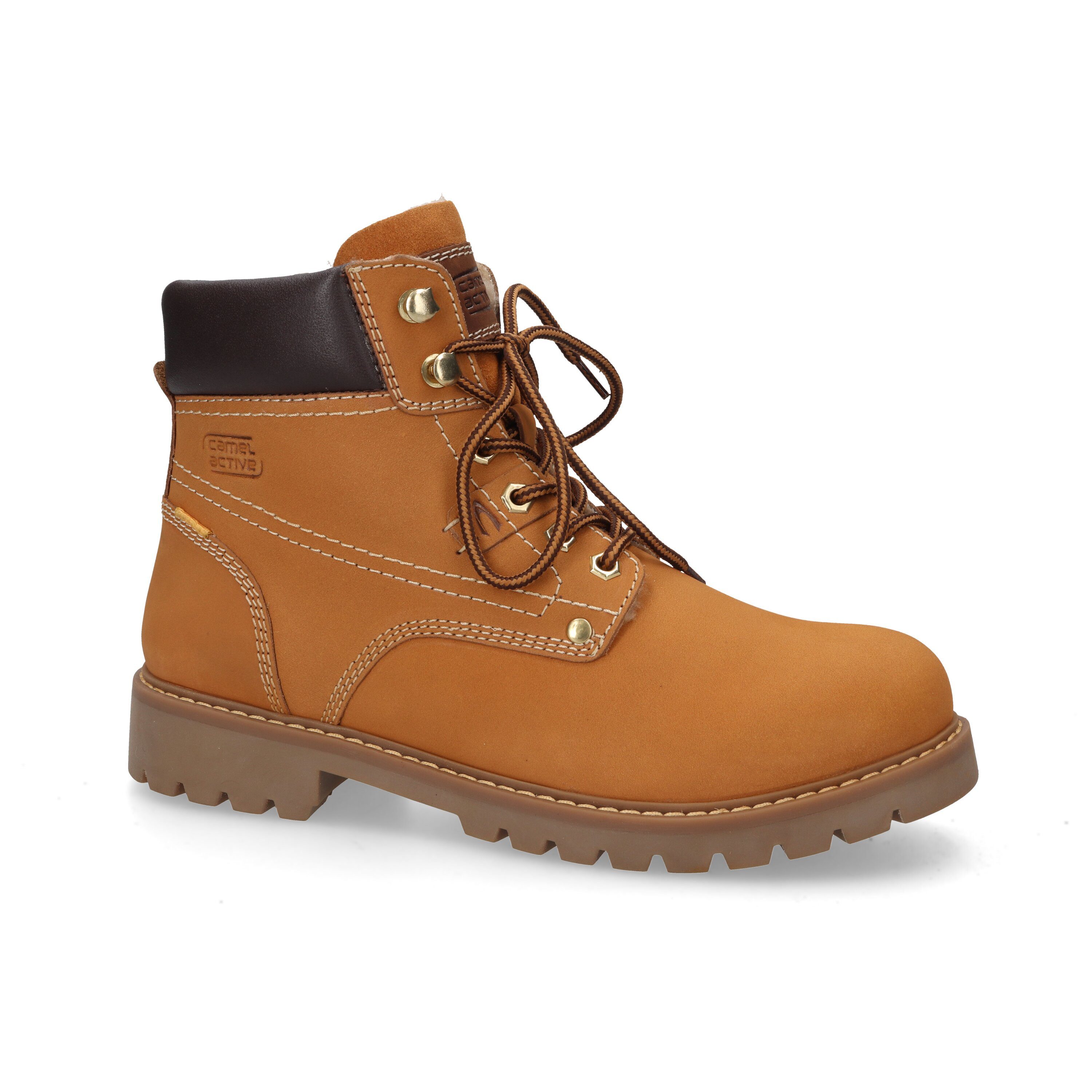 camel active Boots nubuk TAN Schnürboots