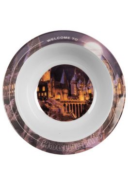 United Labels® Frühstücks-Geschirrset Harry Potter Frühstücksset für Kinder - Hogwarts - Geschirr Set 3-tlg, Porzellan