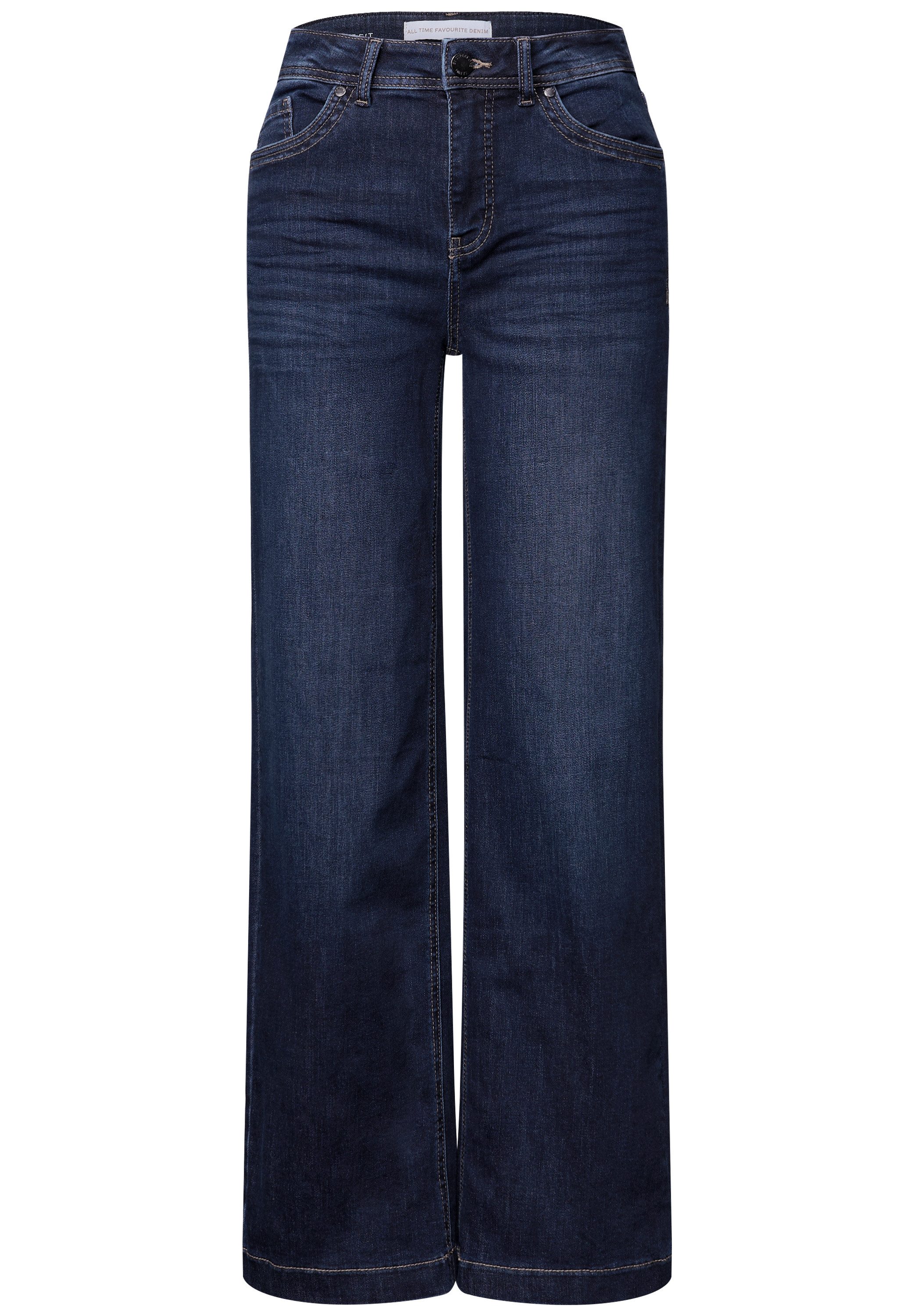 STREET ONE 5-Pocket-Jeans Wide Leg Jeans günstig online kaufen