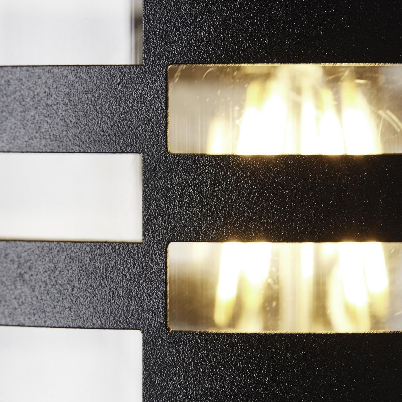 Venlo Edelstahl/Kunststoff, Venlo, Lampe, A schwarz matt, Brilliant Außen-Wandleuchte LED Außenwandleuchte 1x