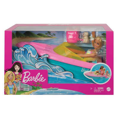 Barbie Spielzeug-Bus Mattel Barbie Boot mit Puppe, (Boot mit Puppe)