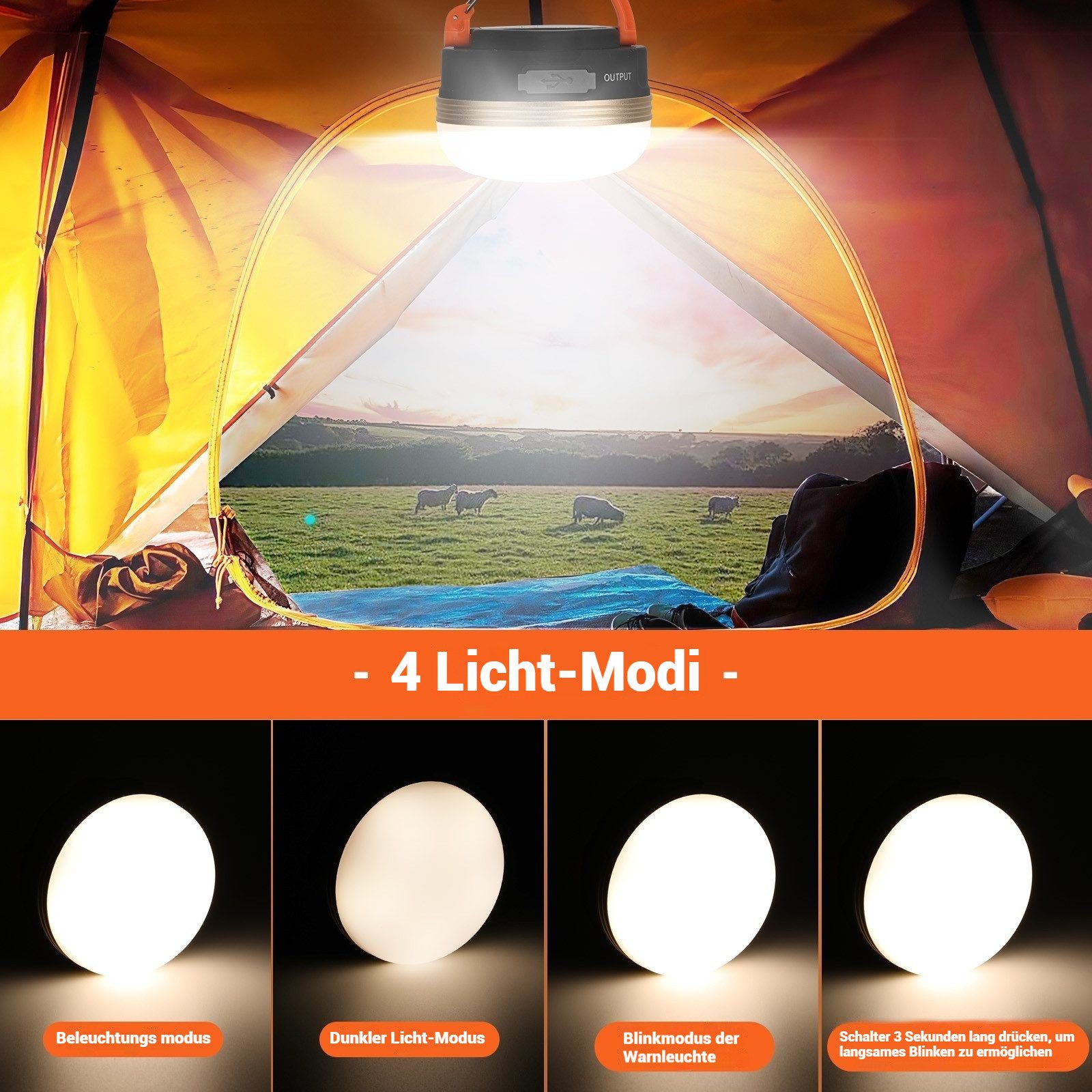 BlingBin LED Laterne Campinglampe 2 Pack günstig online kaufen