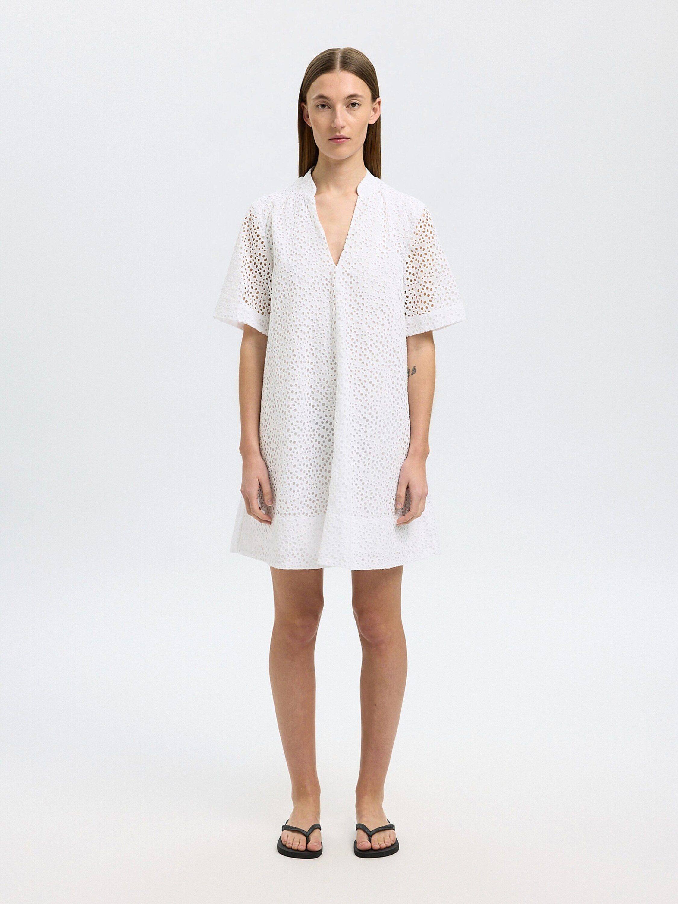 Selected Minikleid SLFLaerke (1-tlg) Lochmuster