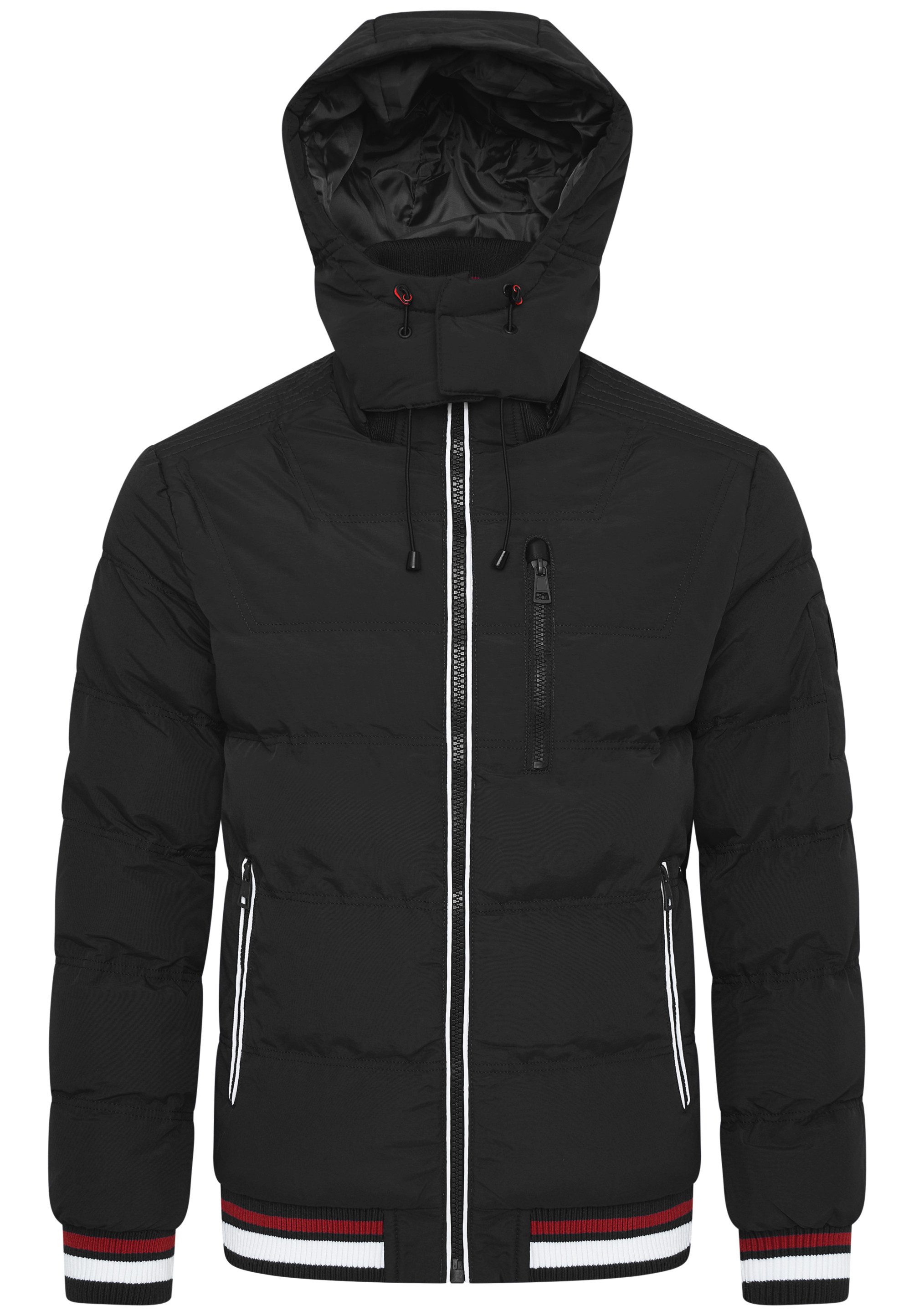 OneRedox Winterjacke ORNUUK Herren warme Pufferjacke Steppjacke Windbreaker