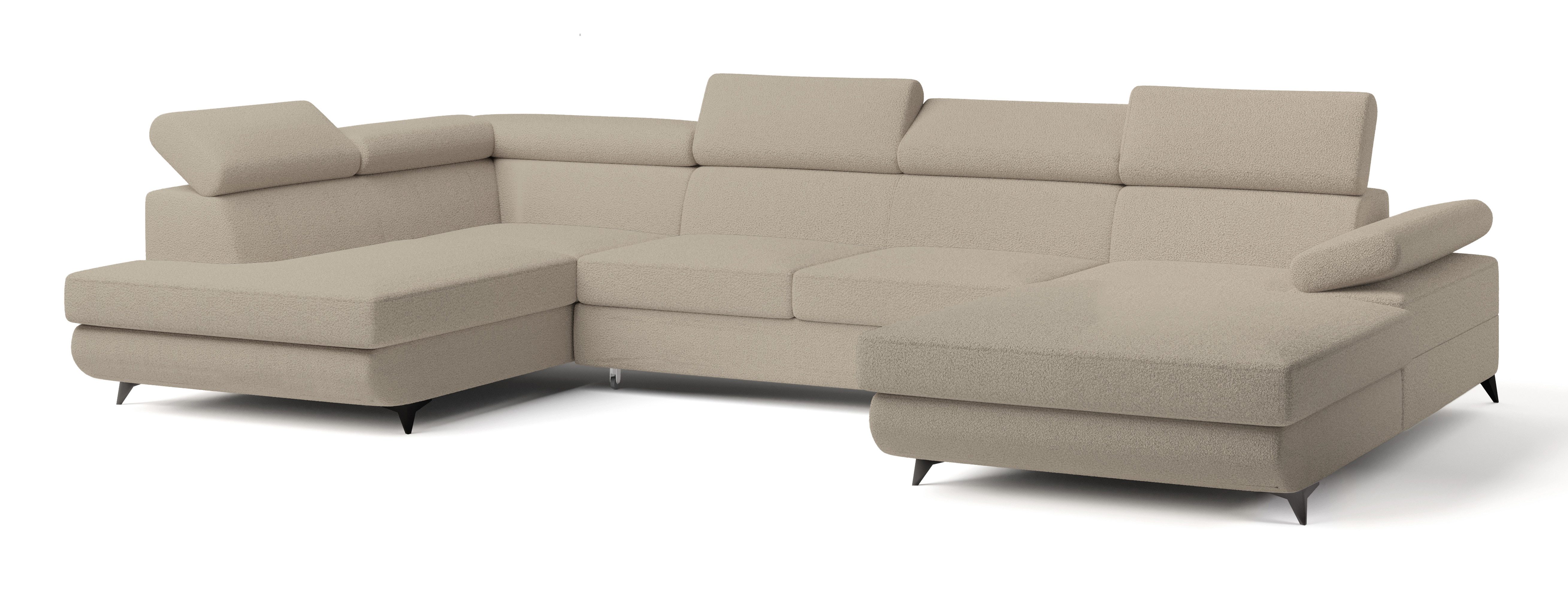 Masseno Ecksofa RUBANO mit Schlaffunktion U-Form, günstig online kaufen