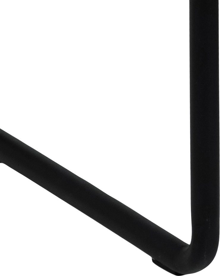 Metallbeinen, (1-St), Ximena GROUP Breite ACTONA 95 schwarzen edlem Samtvelours mit Sitzbank cm und
