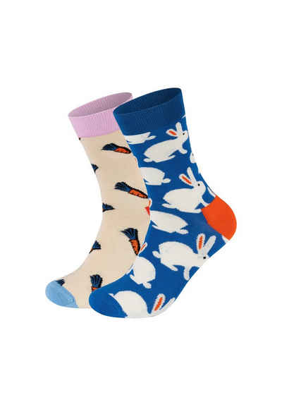 Happy Socks Basicsocken 2-Pack Bunny-Carrots Socks Aus weicher Baumwolle