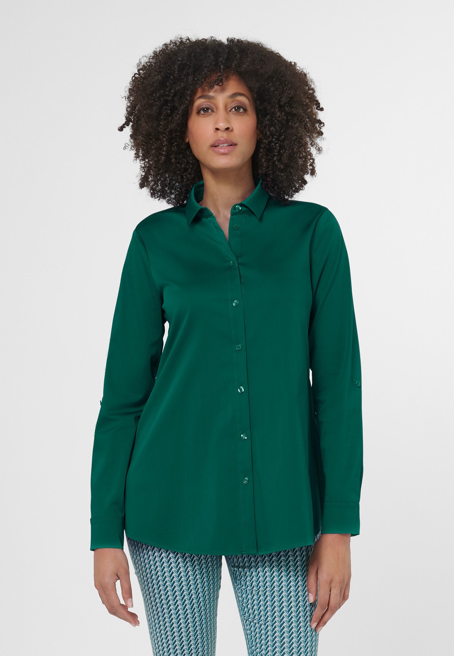 Hemdbluse Hemd in A-Linie