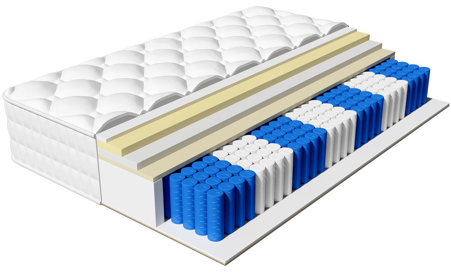 Taschenfederkernmatratze Matratze, 7-Zonen Federkernmatratze Matratzen mit Spannbettlaken, H3, Hiazurm, 25 cm hoch, (EU-Qualitätszertifizierung, Orthopädische Taschenfederkernmatratze mit Atmungsaktive Bezug), Integrierter Topper,Matratze für Kinder und Erwachsene,90*200CM