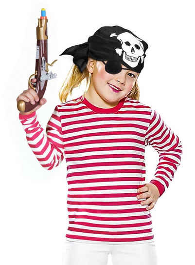 Metamorph Kostüm Piratenkostüm für Kinder 4-teilig mit Piratenpisto, Tolles Piratenkostüm für Mädchen und Jungen mit allem was man zum P