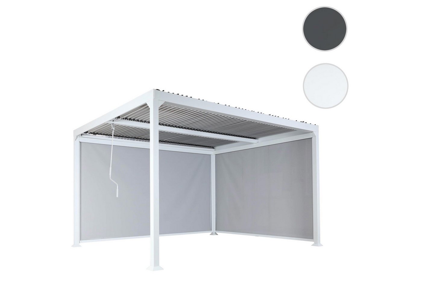 Thumbnail - MCW Pergola MCW-L41-S2, BxTxH: 306x368x224 cm, (3-tlg), Inkl. Füße für eine stabile Standfestigkeit, Gestell mit 8x8cm P...
