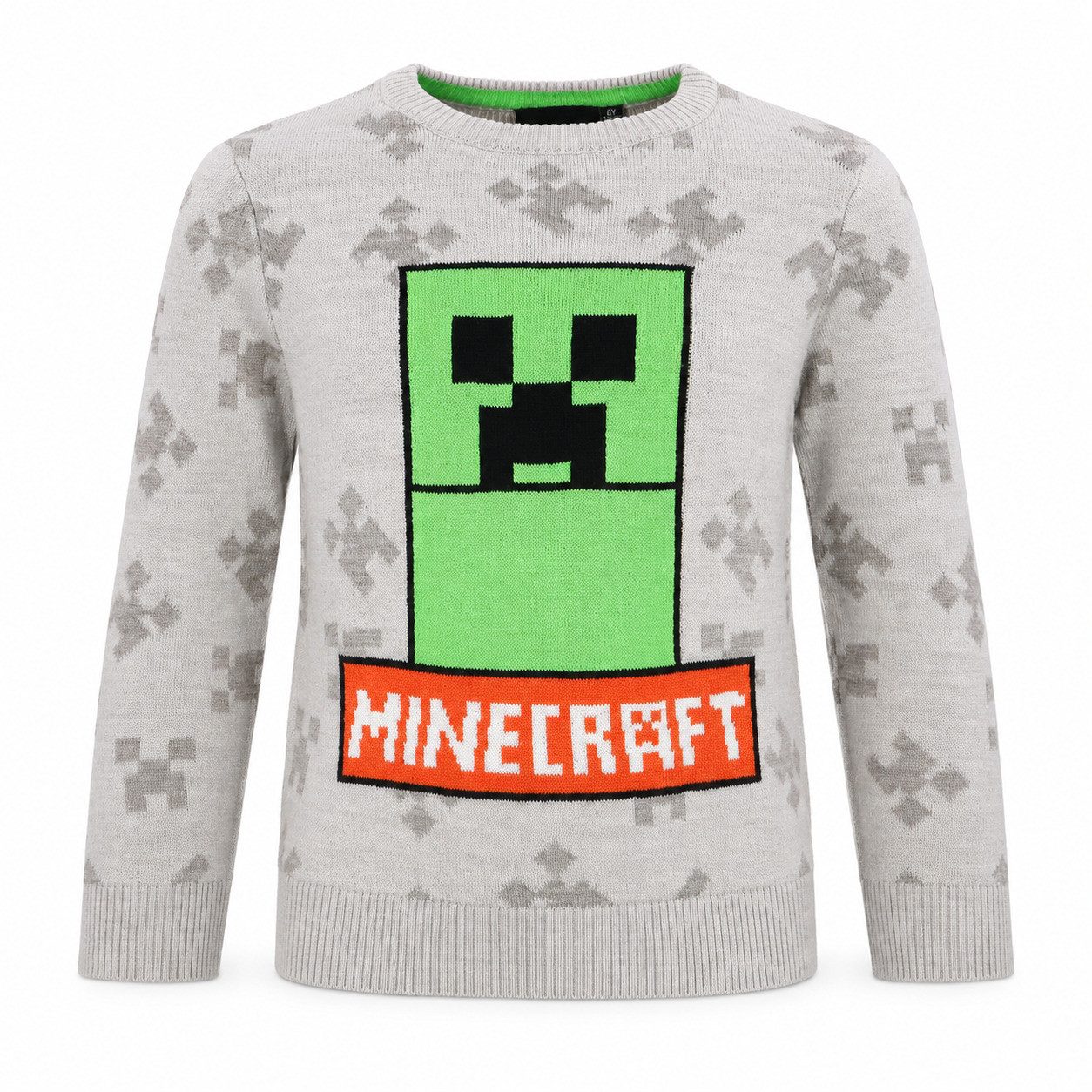 Minecraft Sweater Minecraft Creeper Kinder Jungen Pulli Pullover Sweater Gr. 116-152 Gr. 116 bis 152