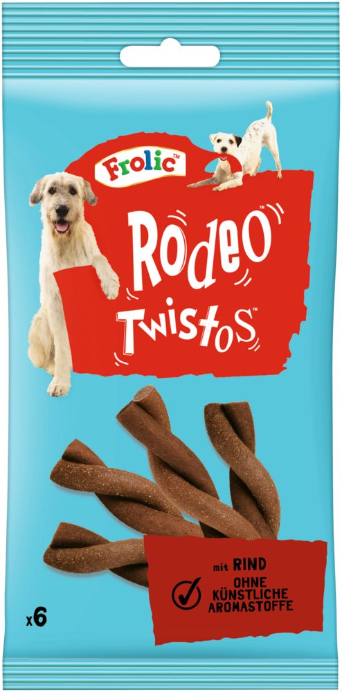 Frolic FROLIC™ RODEO™ TWISTOS™ Beutel Rind 6 Stück, für: Hunde