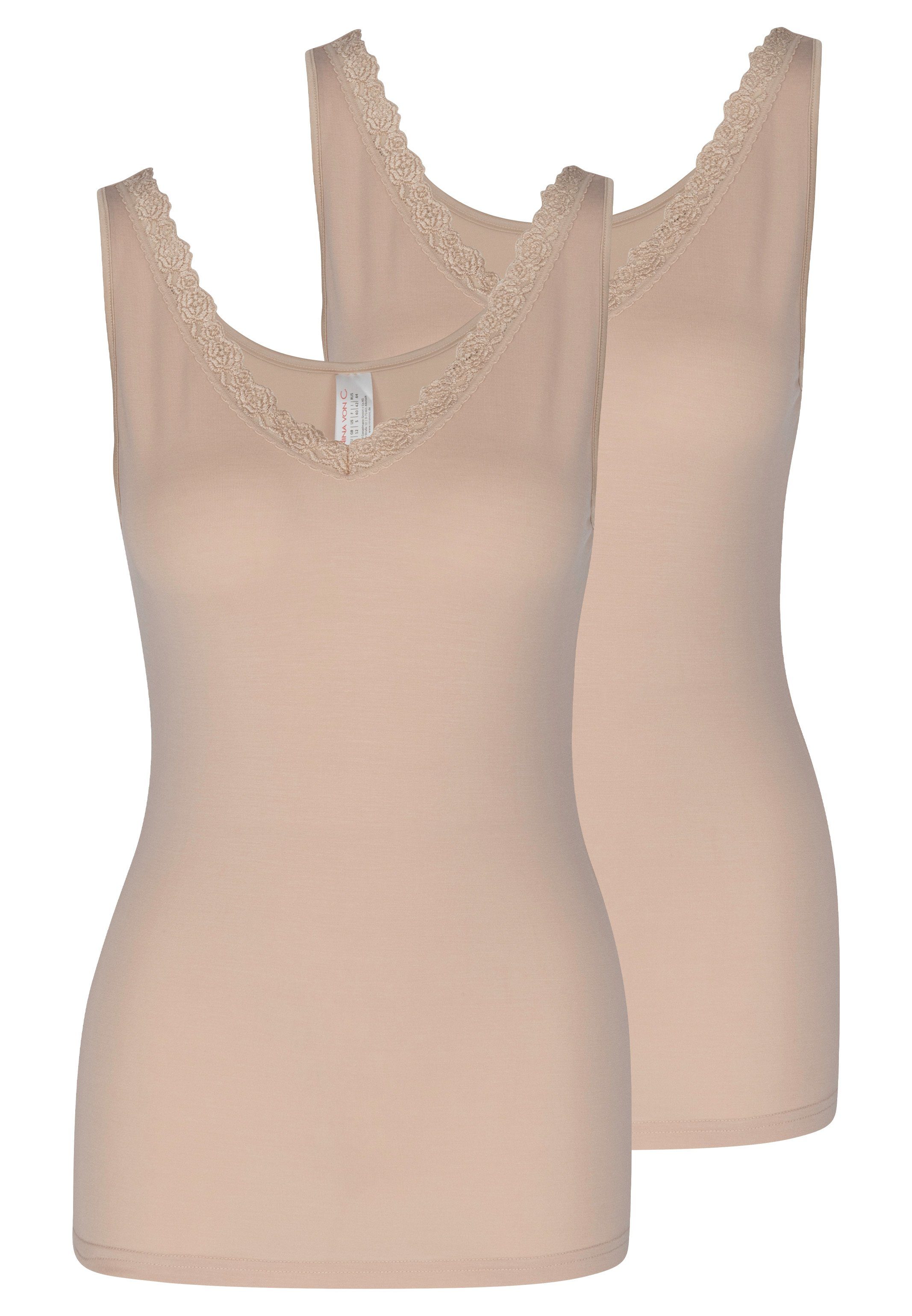 Nina Von C. Unterhemd 2er Pack Cosy (Spar-Set, 2-St) Unterhemd / Top - Spit günstig online kaufen