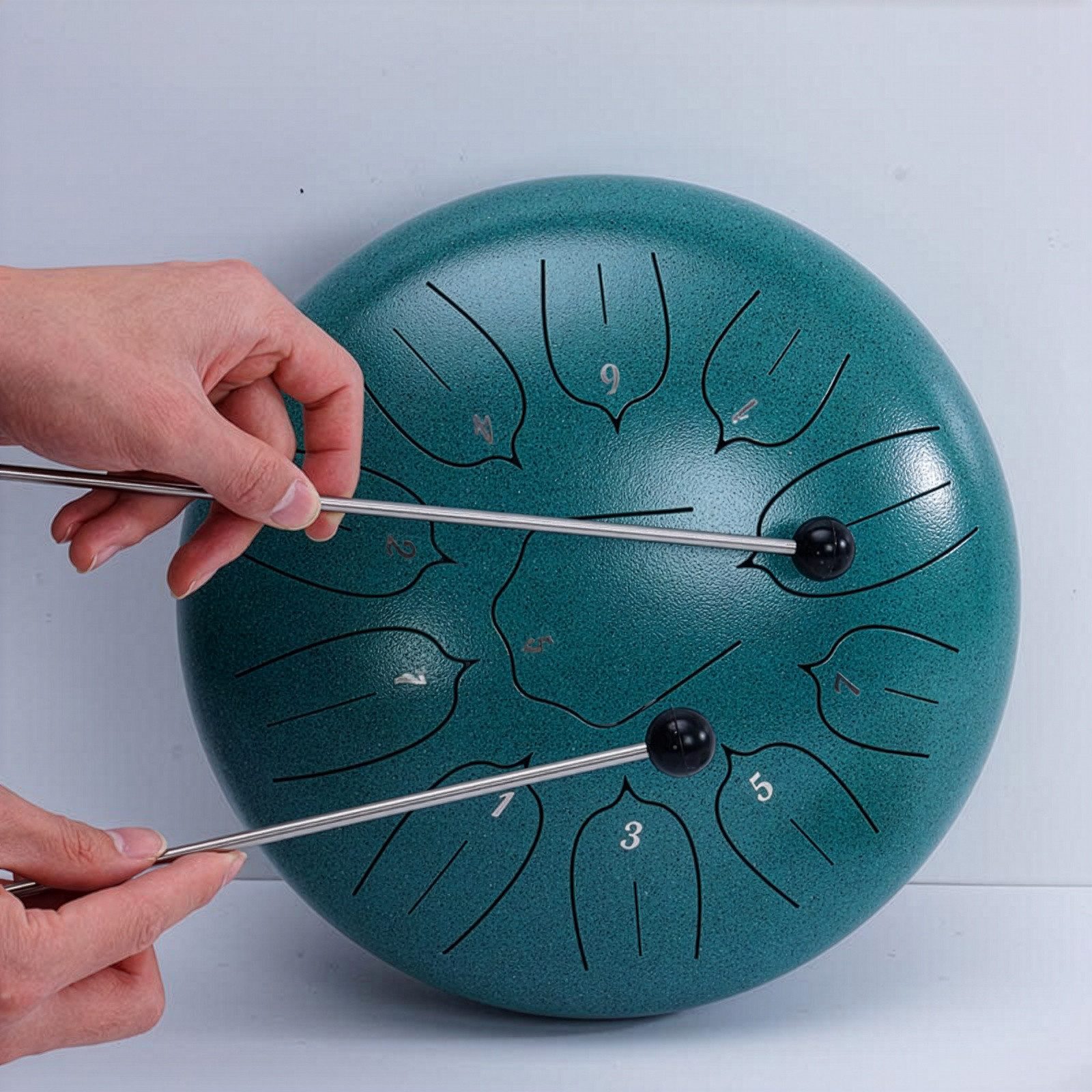 Sonodrum Xylophon Schlägel 30cm Edelstahl Schlägel mit Gummikopf, für Percussion Instrumente