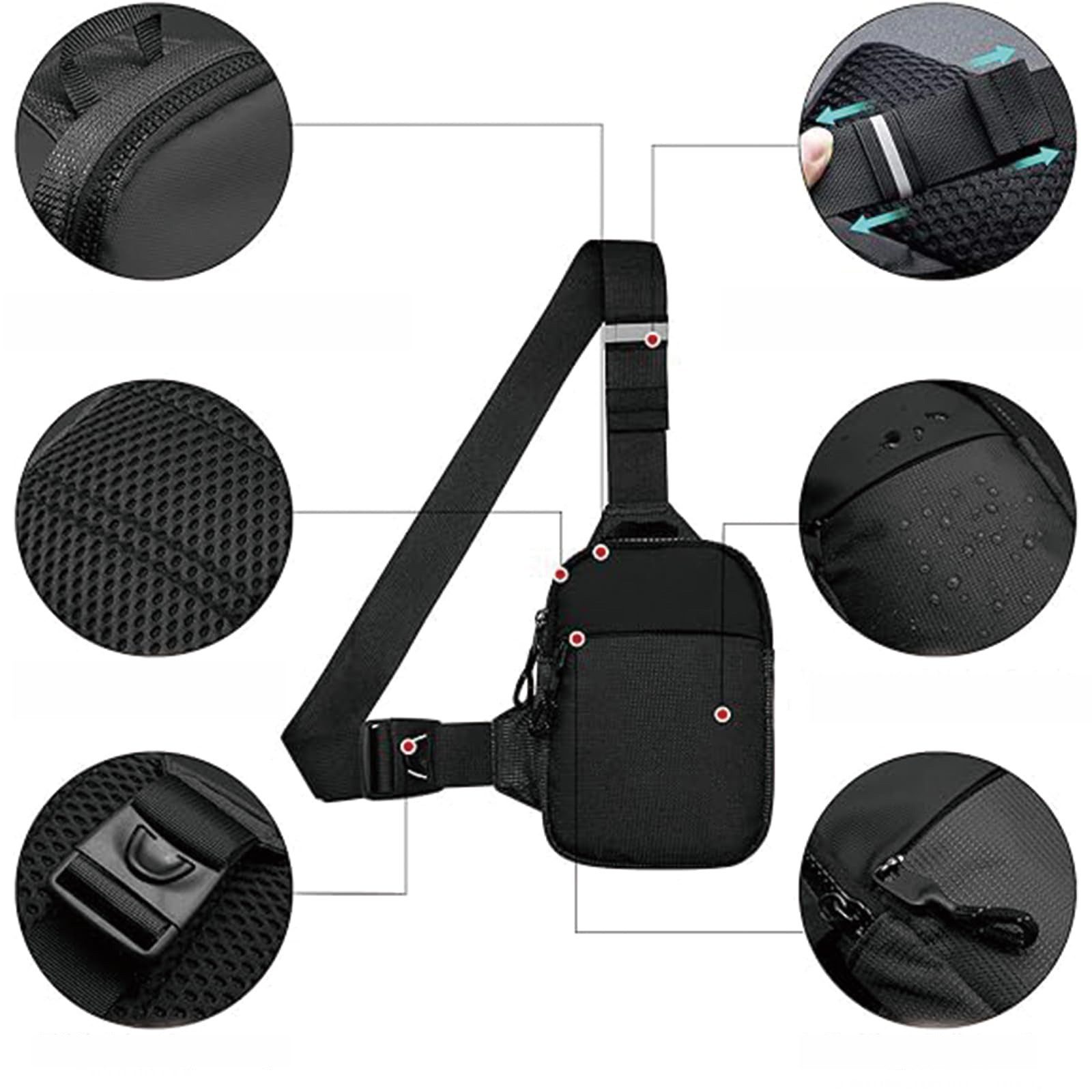 Coonoor Schultertasche Crossbody-Tasche, Wasserdichte Umhängetasche, Crossbody-Rucksack, für Männer und Frauen, ideal für Outdoor Sports Reise