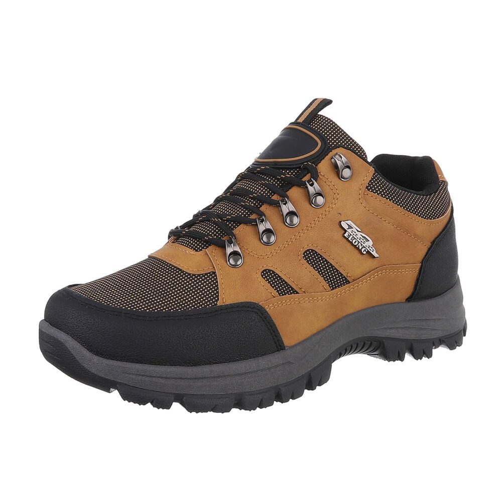 Coolwalk Herren Schnürschuhe Outdoor Stiefelette (87284688) Flach Boots in Camel von Coolwalk