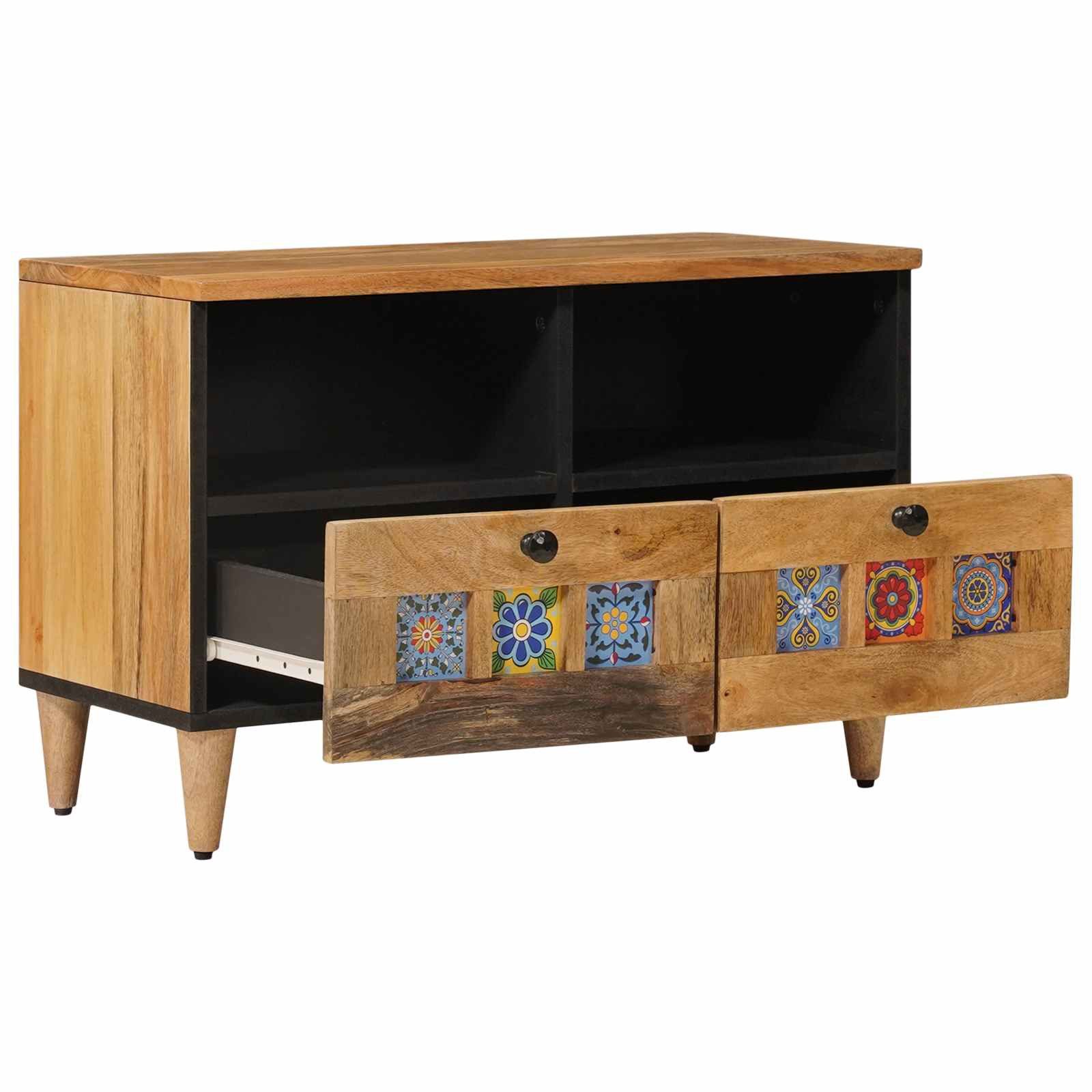 vidaXL TV-Schrank TV-Schränk Natur 70 x 33 x 46 cm Massivholz (1-St)