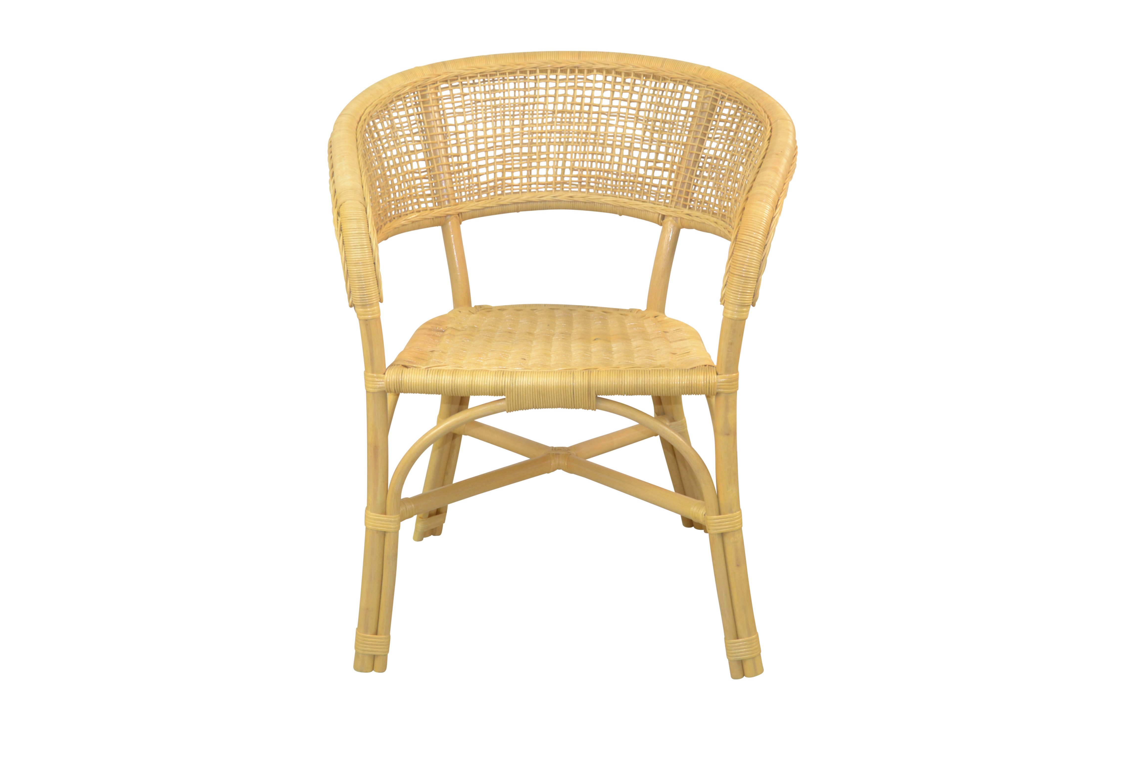 moebel-direkt-online Sessel Rattan-Armlehnstuhl (1 Stück), Handgeflochten