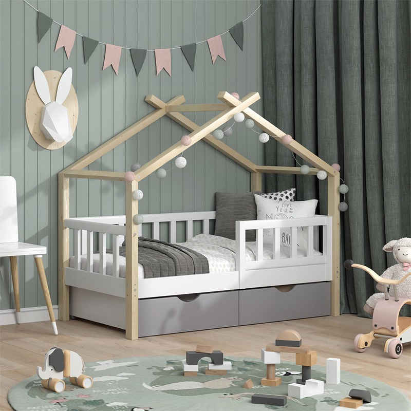 VitaliSpa® Kinderbett »Hausbett Design«