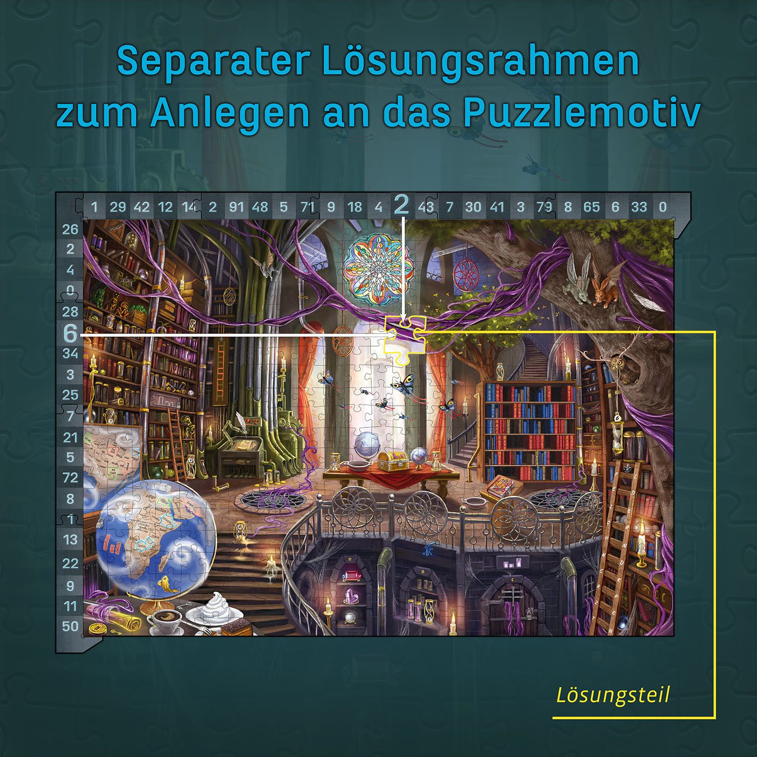 Kosmos Puzzle EXIT® Das Puzzle Die Bibliothek der Träume, 500 Puzzleteile, Made in Germany