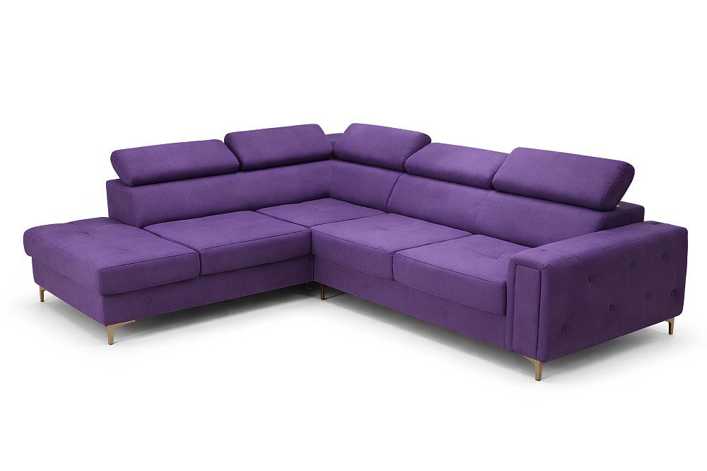 Xlmoebel Ecksofa Modern Luxus L-Form – Textil Couch für modernes Wohnzimmer Sofort, 1 Teile, Hergestellt in Europa