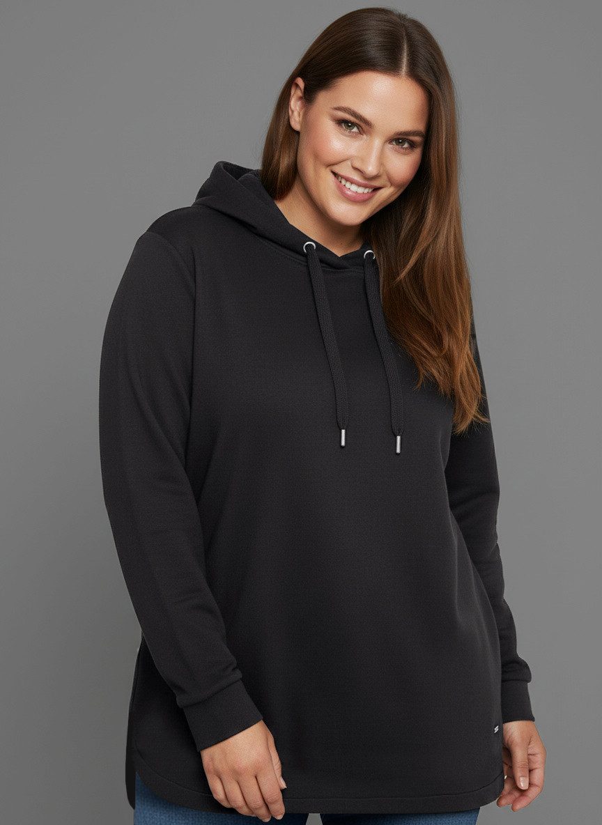Laura Scott CURVE Kapuzensweatshirt im Oversized Look aus weicher Baumwolle – GROSSE GRÖSSEN